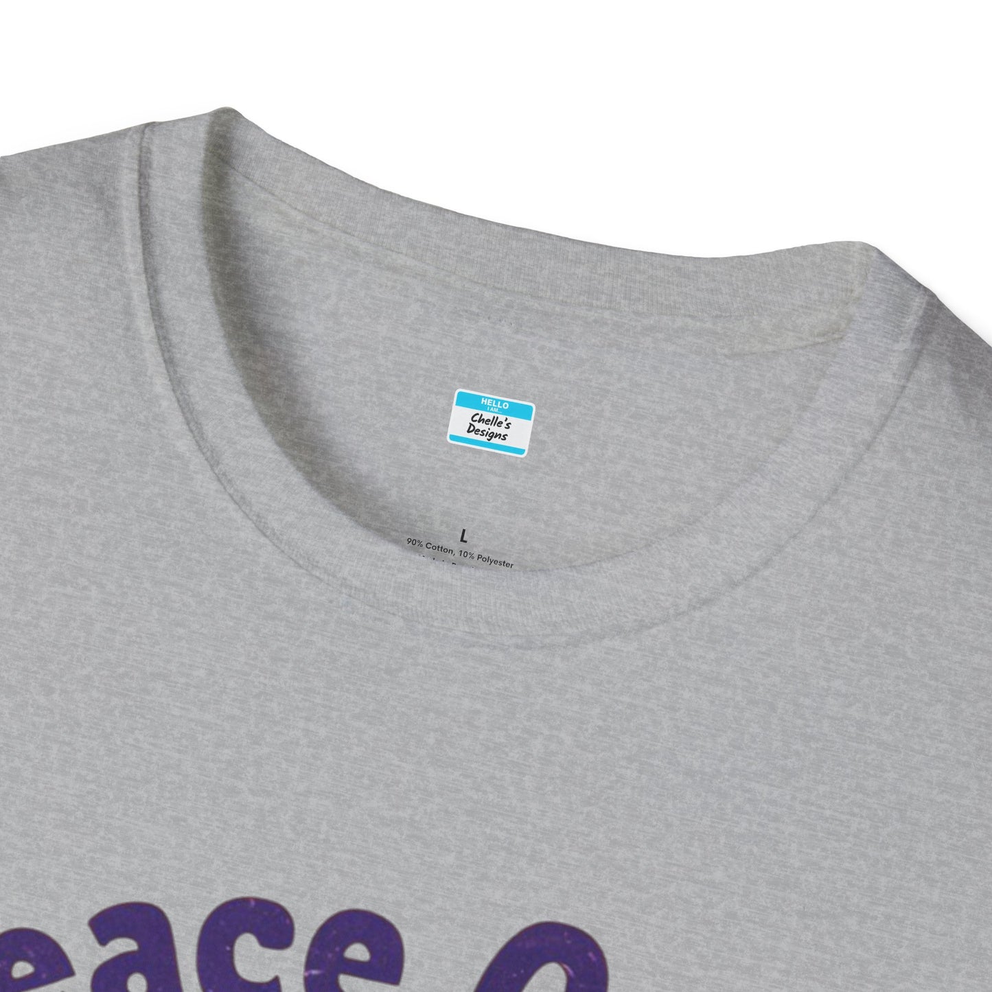 Peace Out! T-Shirt – Psychedelic Sun & Peace Sign Retro Rock Tee