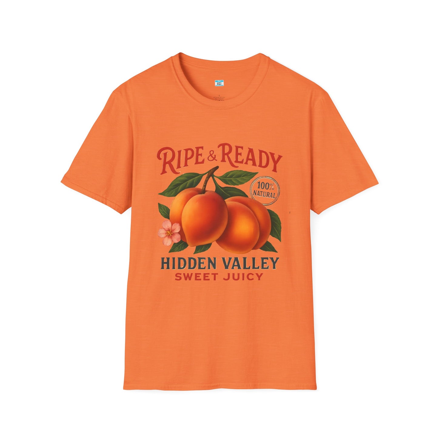 Ripe & Ready Peach T-Shirt β Hidden Valley Sweet Juicy Vintage Fruit Tee