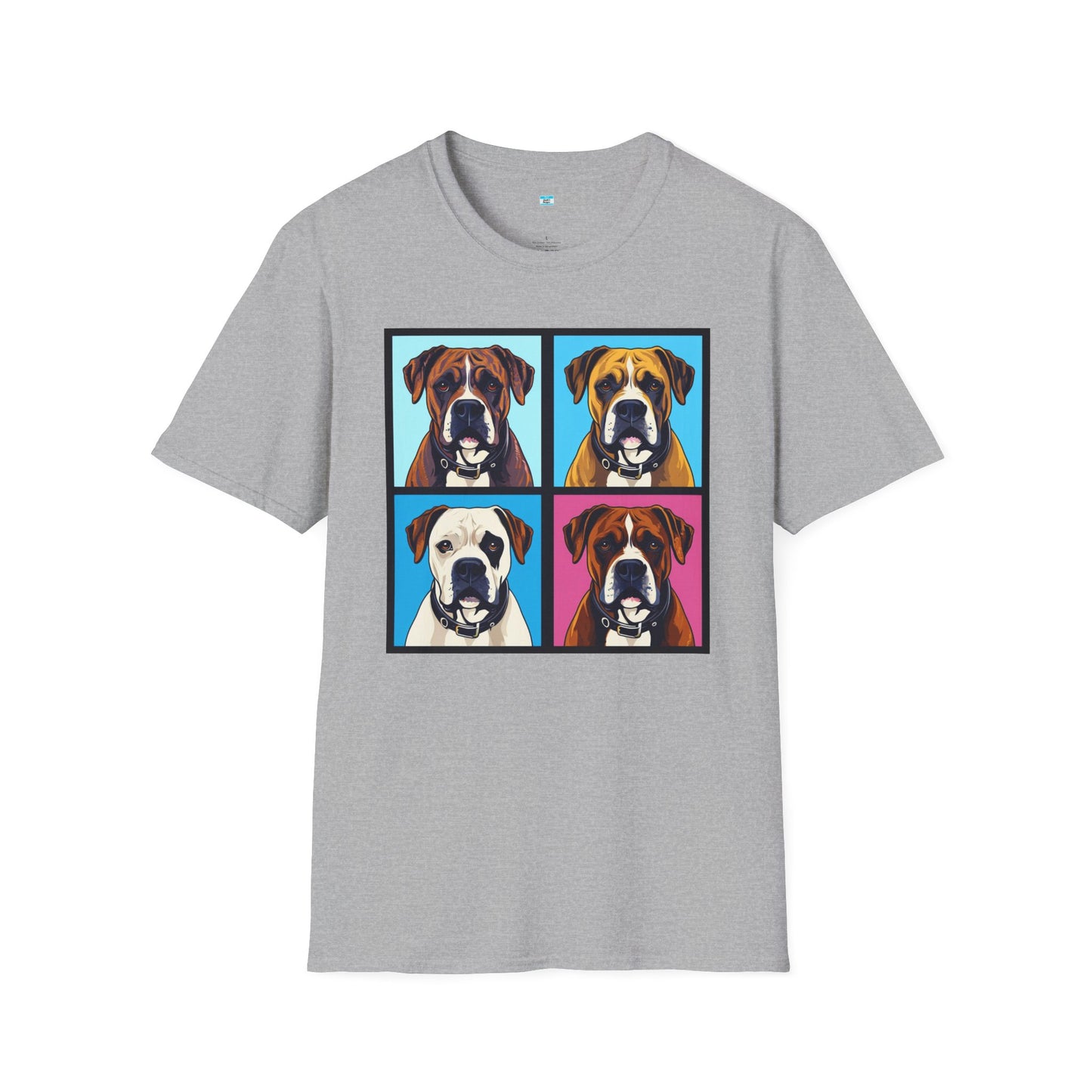 Pop Art Boxer Dog T-Shirt – Colorful Boxer Lover Graphic Tee