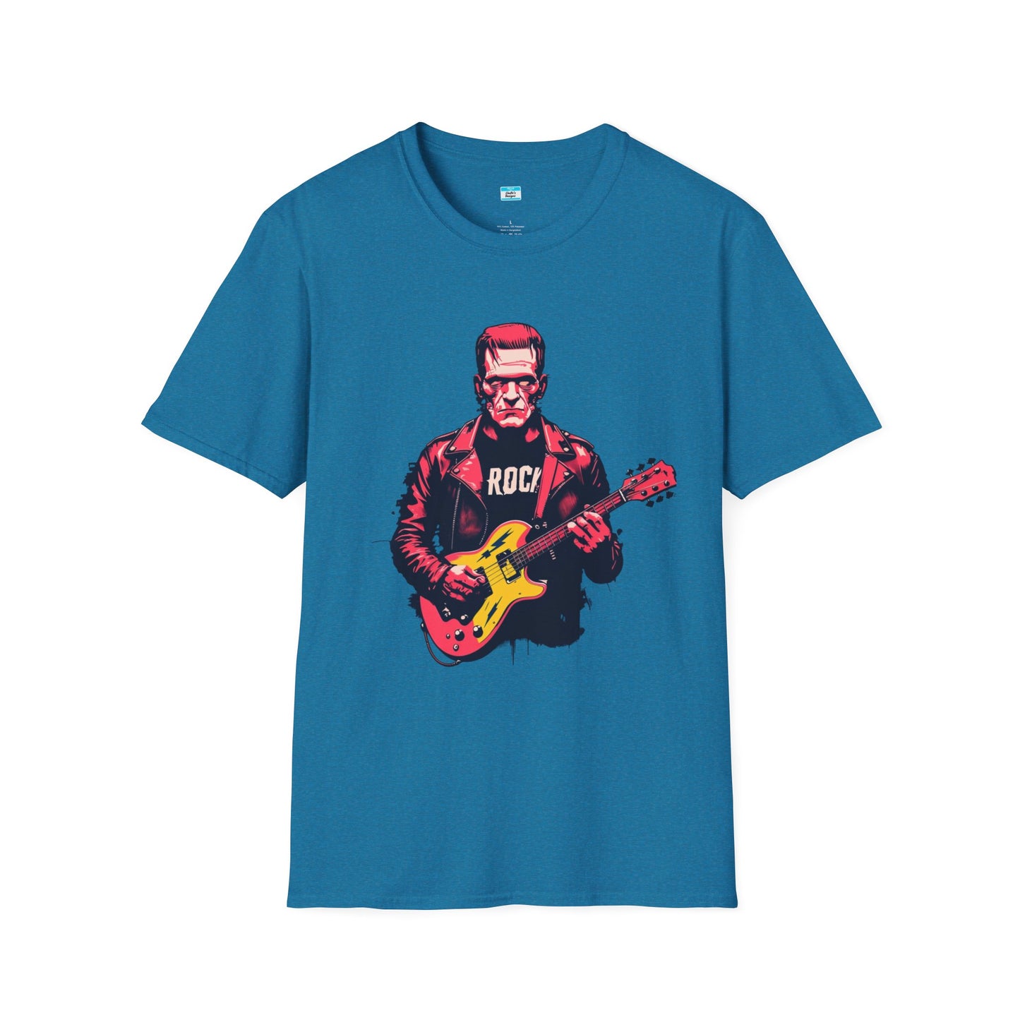 Frankenstein Rock Guitar T-Shirt – Horror Punk Monster Music Tee