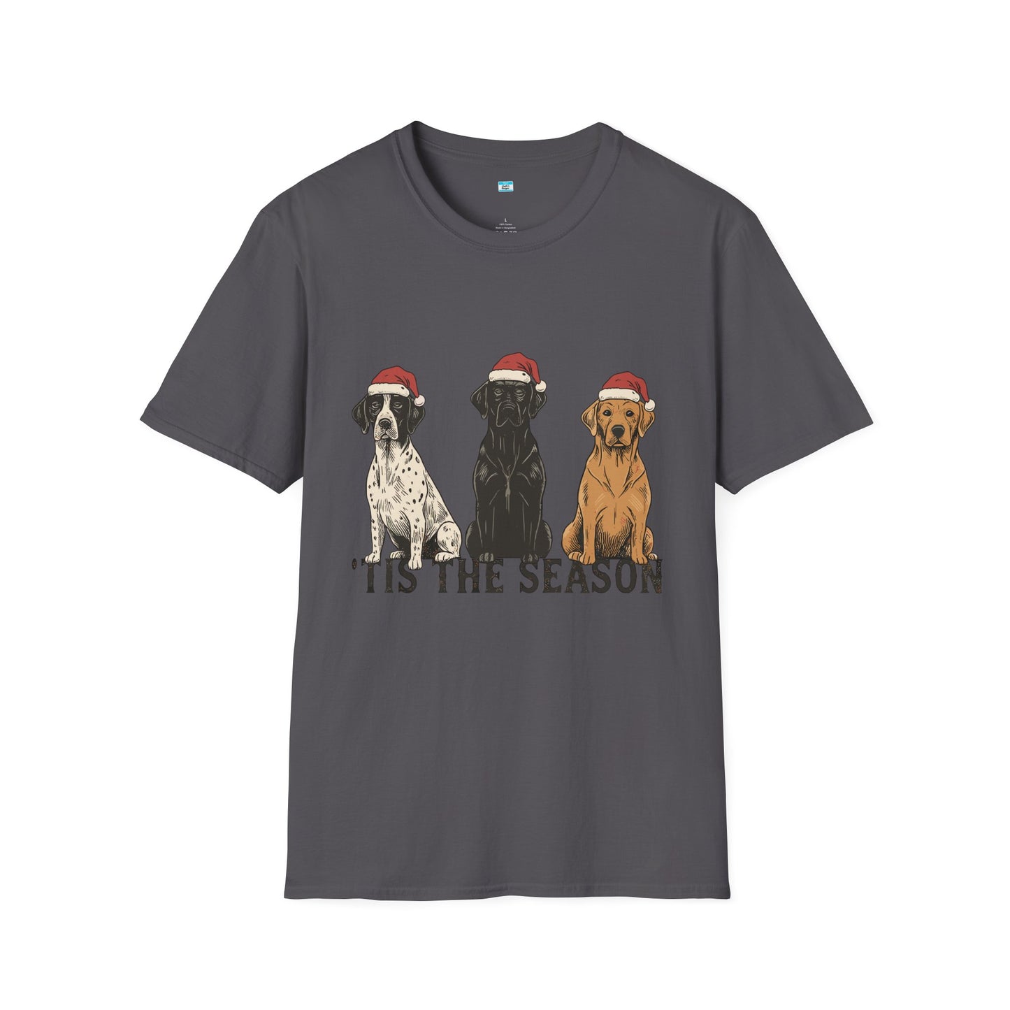 ’Tis The Season Dog Christmas Shirt – Cute Holiday Labrador Dog Lover Tee