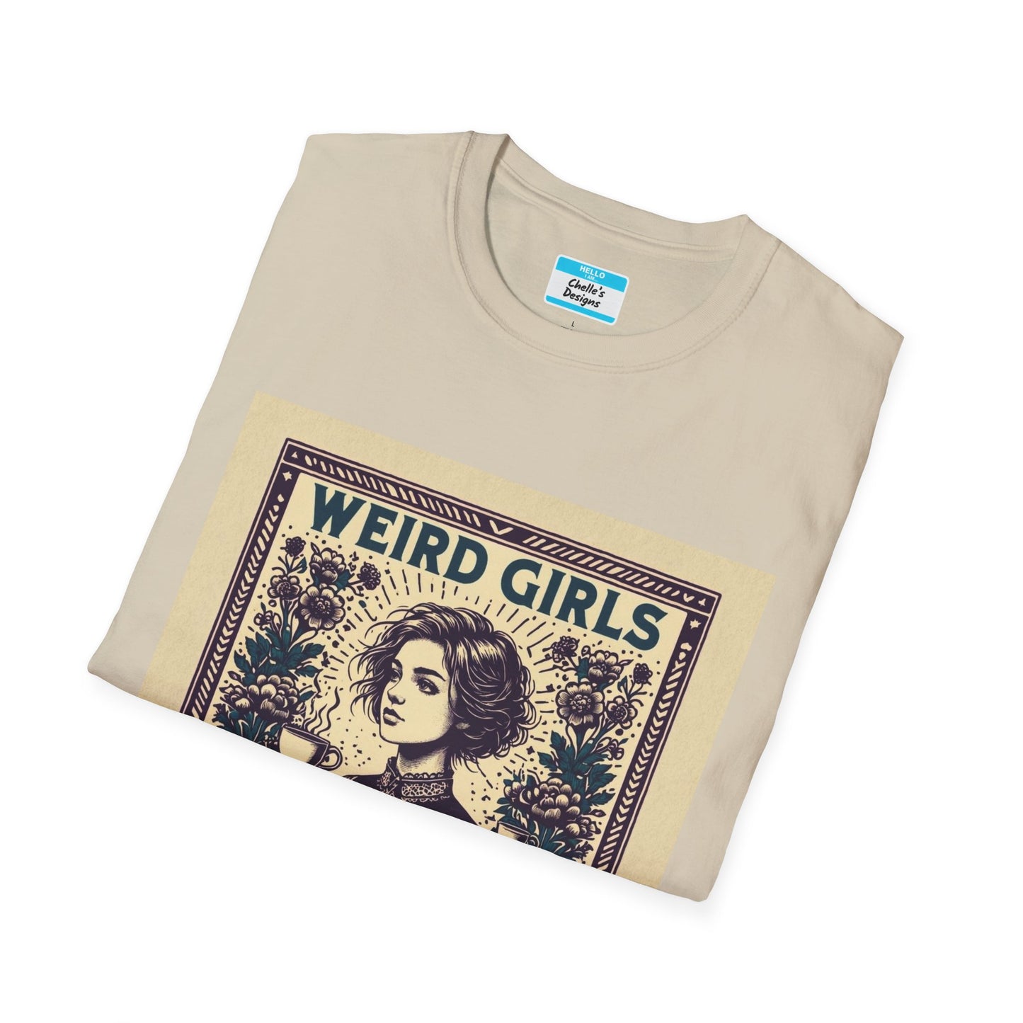 Weird Girls Club T-Shirt | Aesthetic Vintage Book Lover Graphic Tee for Women