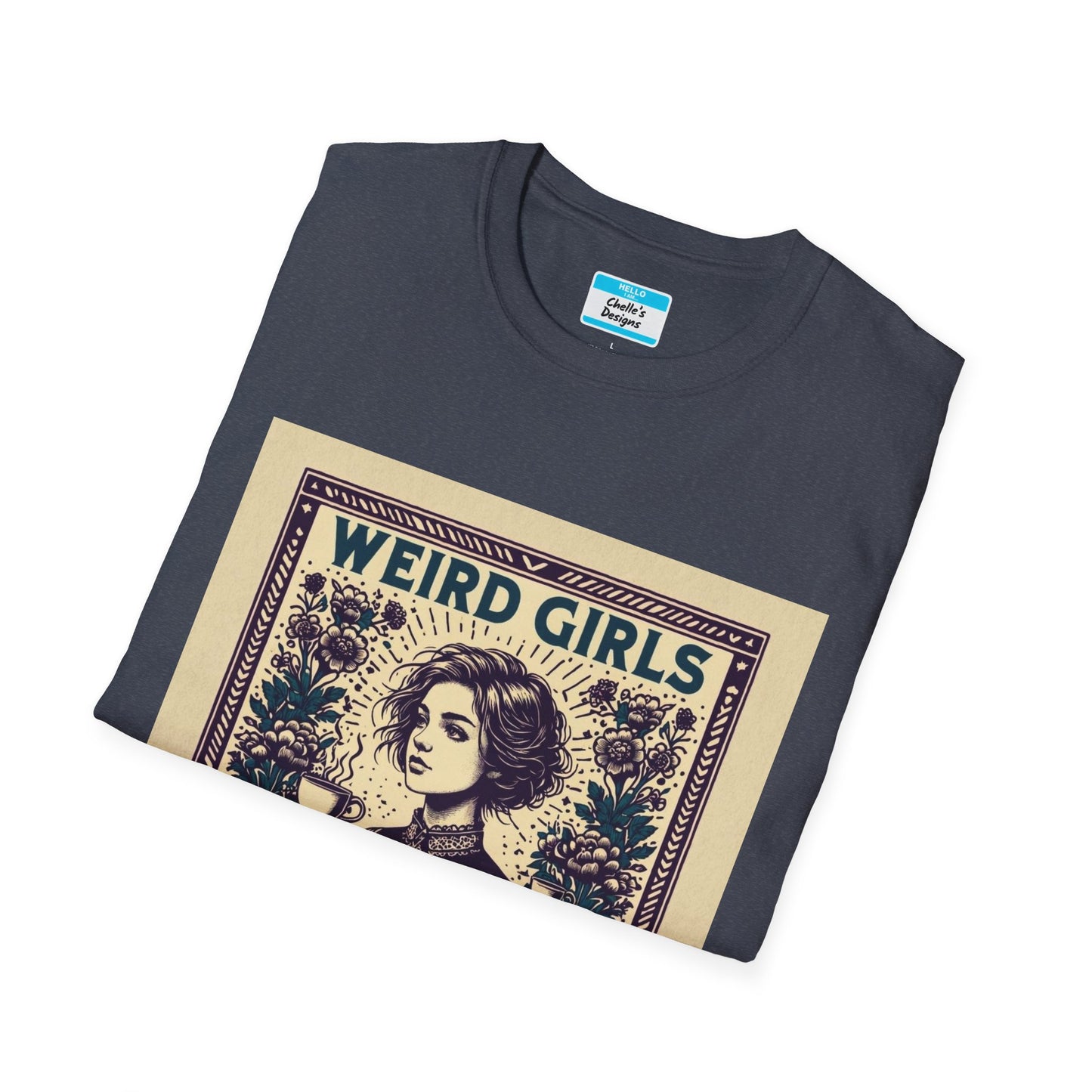 Weird Girls Club T-Shirt | Aesthetic Vintage Book Lover Graphic Tee for Women