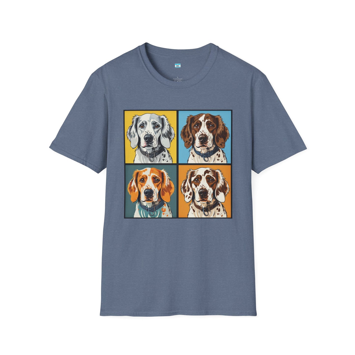 Pop Art English Setter T-Shirt β Colorful Dog Lover Graphic Tee