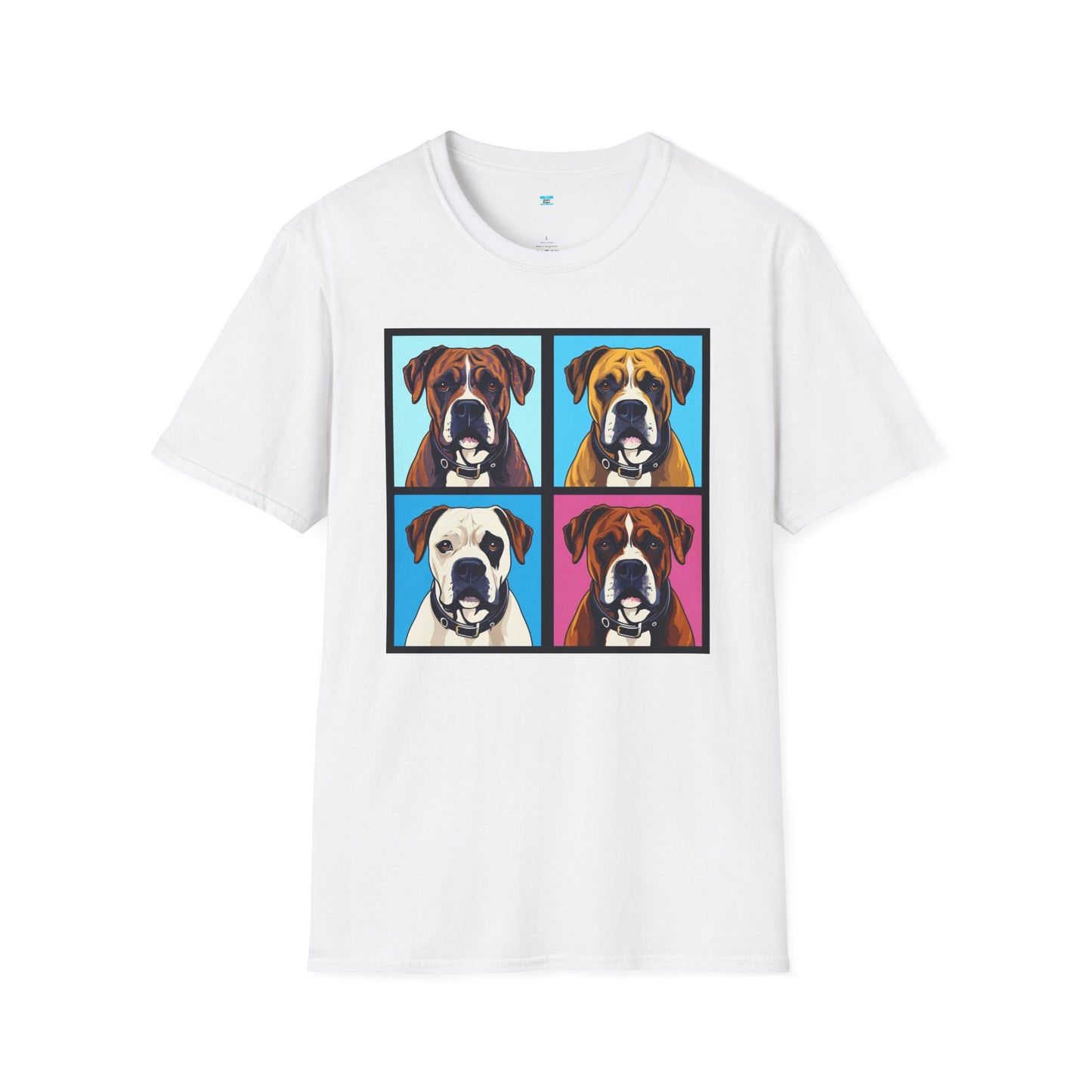 Pop Art Boxer Dog T-Shirt – Colorful Boxer Lover Graphic Tee