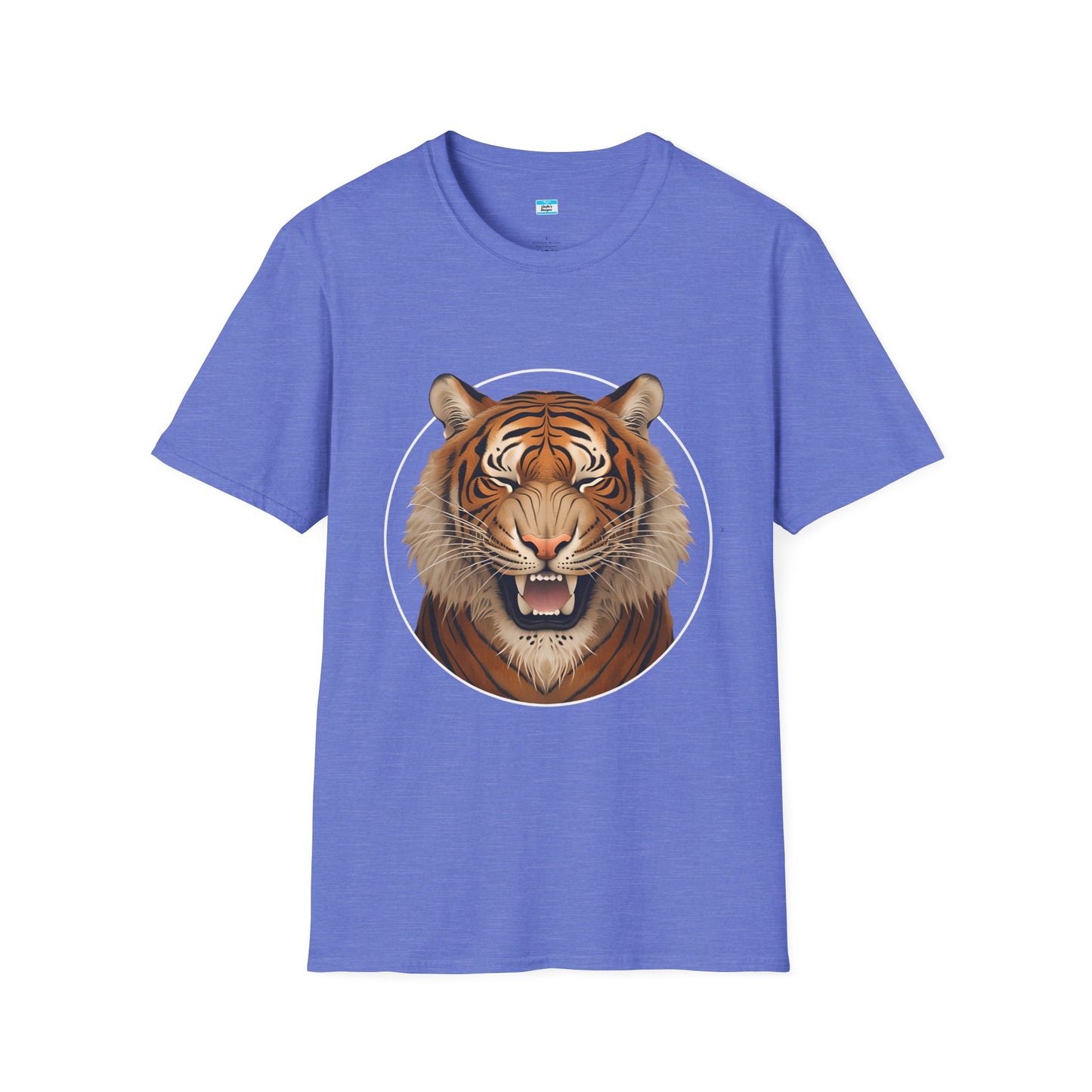 Roaring Tiger Face Graphic T-Shirt – Bold Wild Jungle Animal Tee for Men & Women