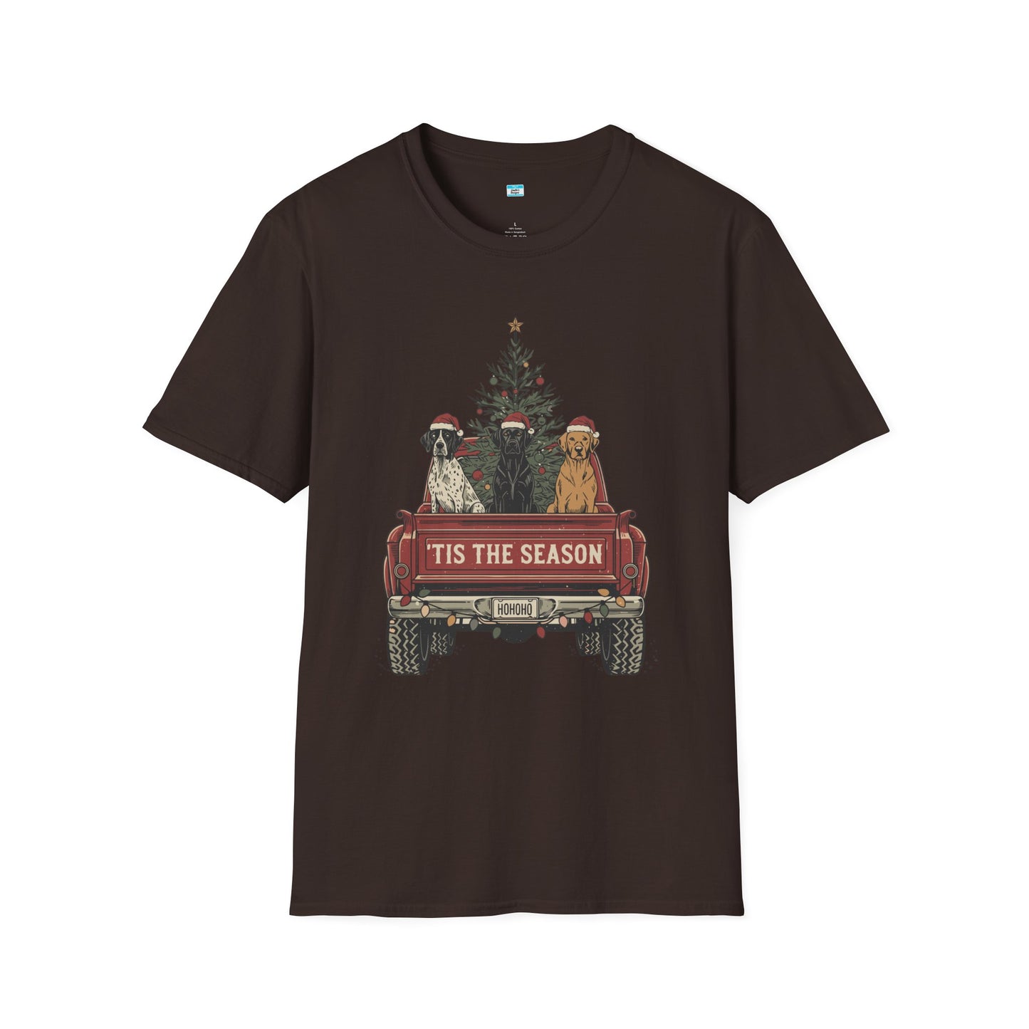 ’Tis The Season Christmas Truck Dog Shirt – Festive Holiday Dog Lover Tee