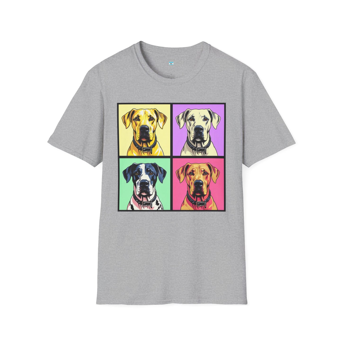 Pop Art Great Dane T-Shirt β Colorful Dog Lover Graphic Tee