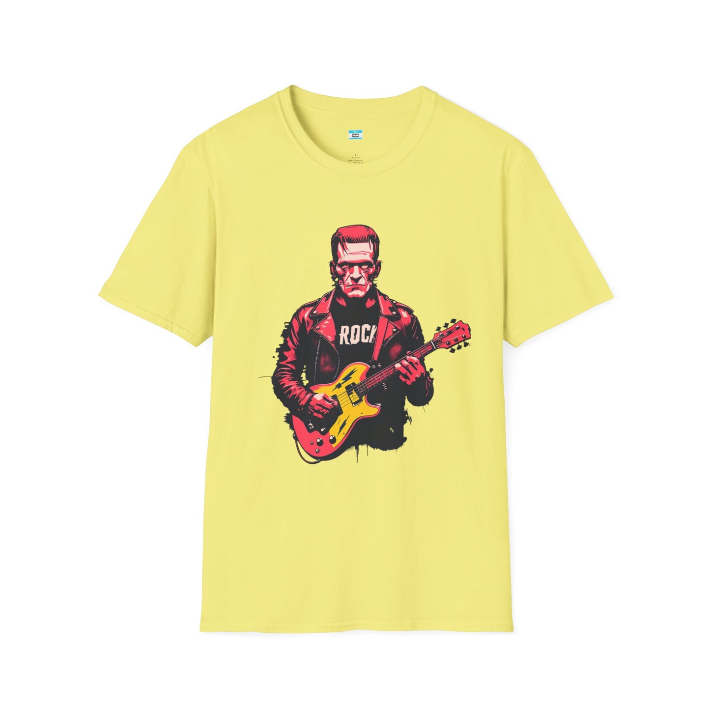 Frankenstein Rock Guitar T-Shirt – Horror Punk Monster Music Tee
