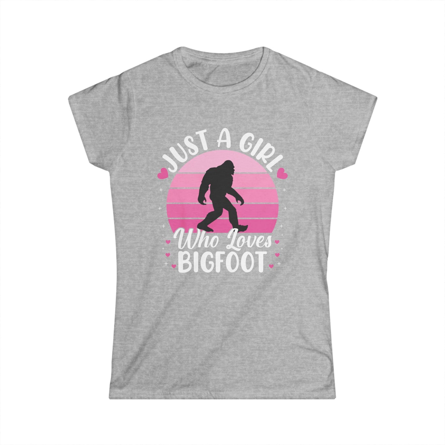 Just a Girl Who Loves Bigfoot T-Shirt β Cute Funny Sasquatch Lover Tee