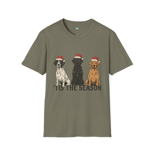 ’Tis The Season Dog Christmas Shirt – Cute Holiday Labrador Dog Lover Tee