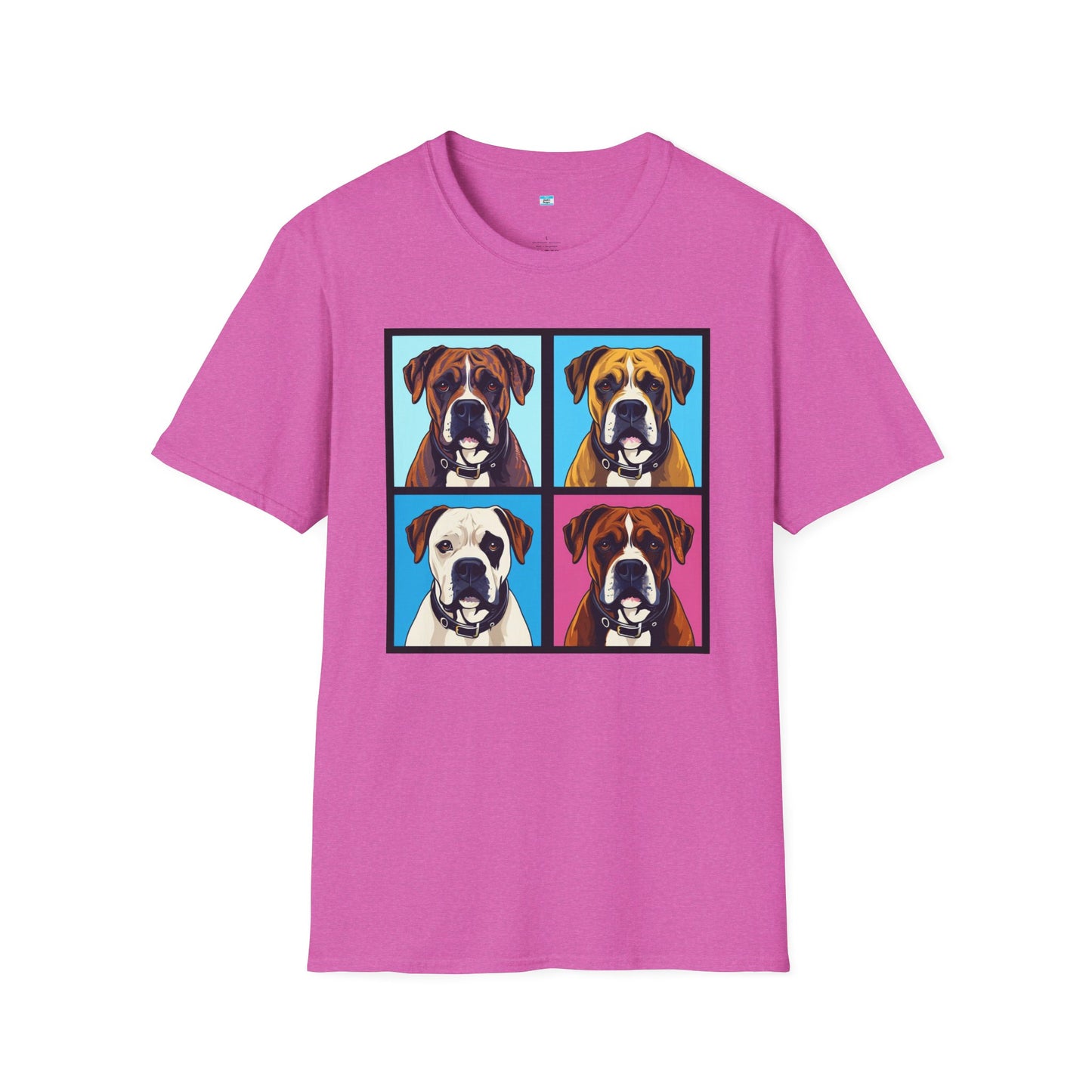 Pop Art Boxer Dog T-Shirt – Colorful Boxer Lover Graphic Tee