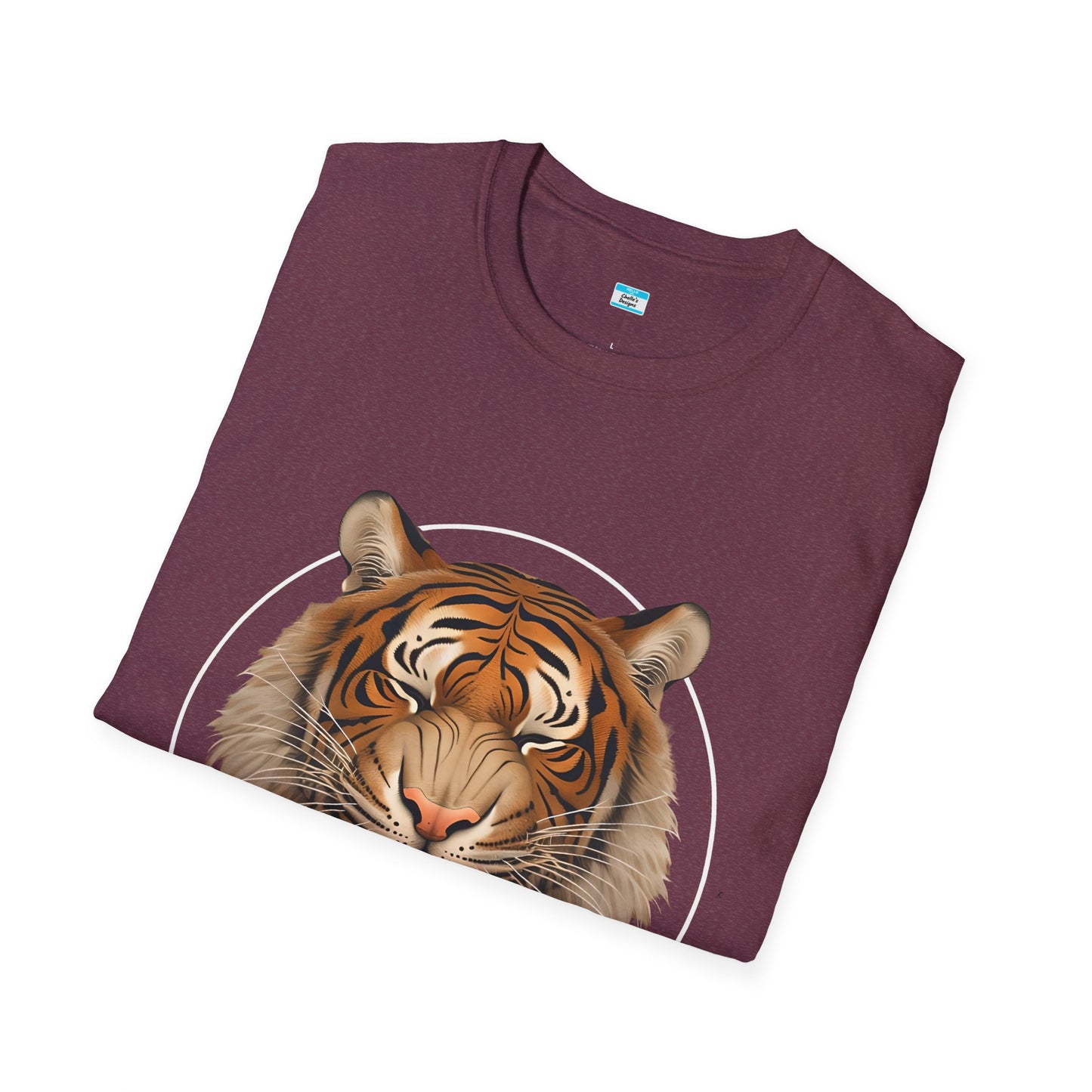 Roaring Tiger Face Graphic T-Shirt – Bold Wild Jungle Animal Tee for Men & Women