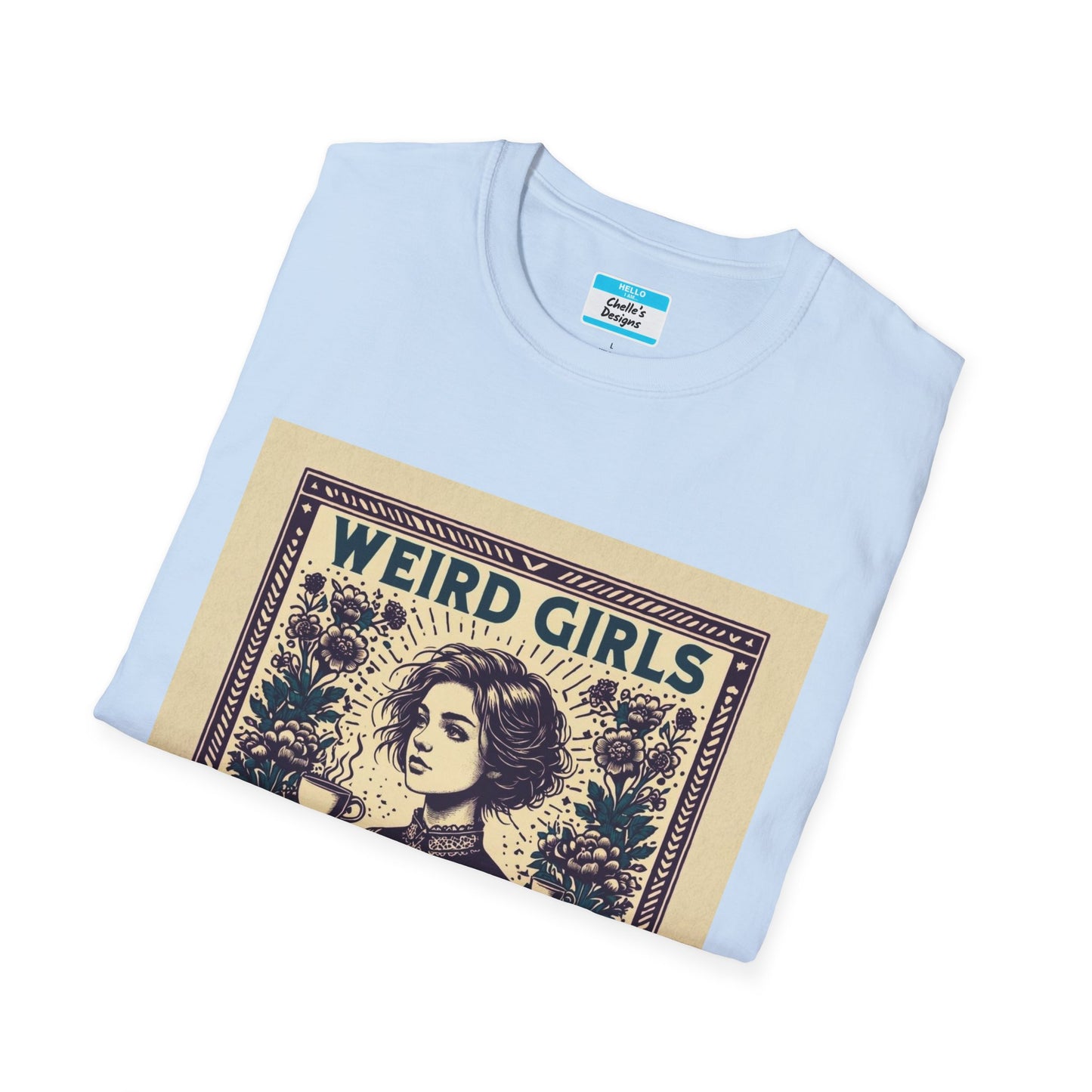 Weird Girls Club T-Shirt | Aesthetic Vintage Book Lover Graphic Tee for Women