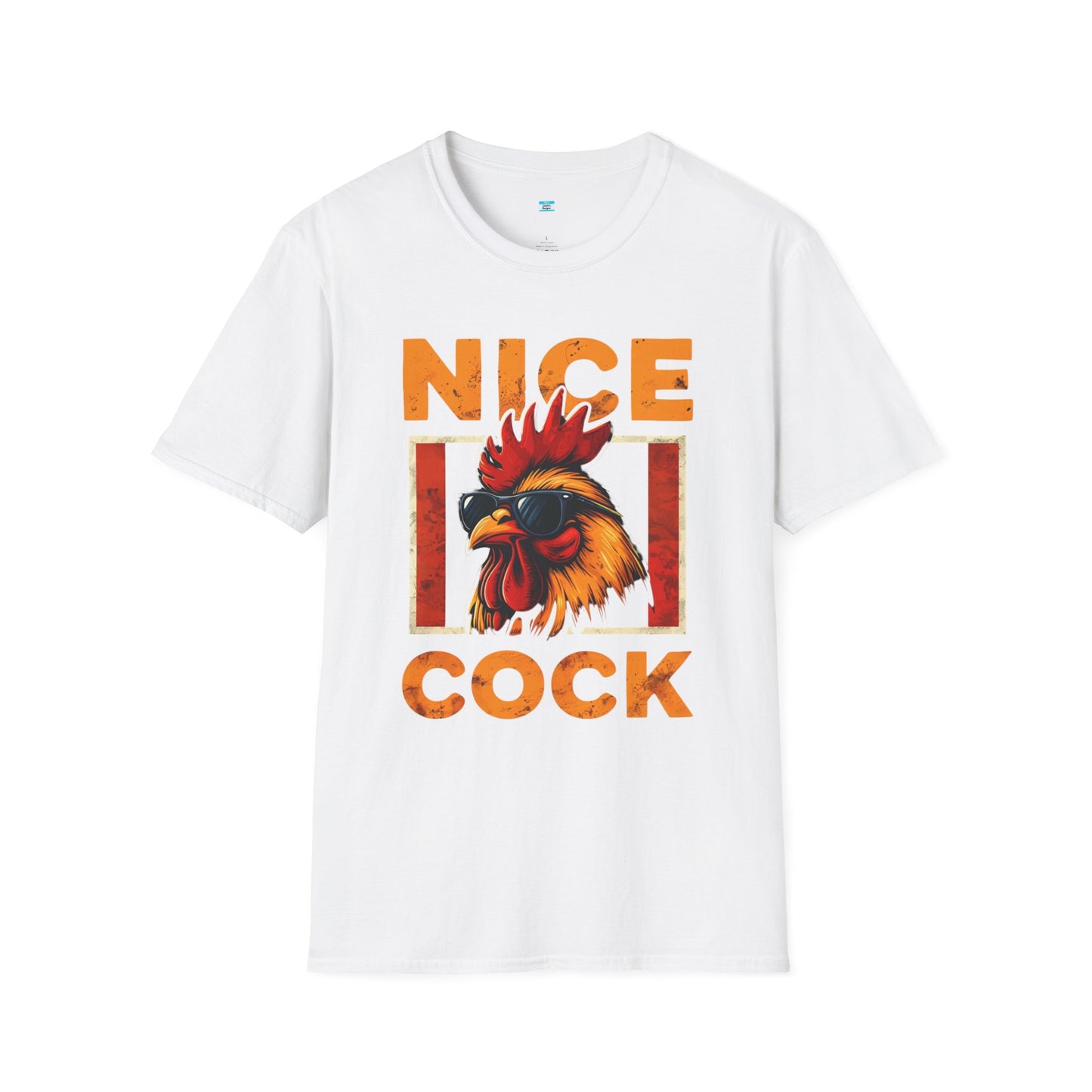 Nice Cock T-Shirt – Funny Rooster Graphic Tee, Farm Animal Humor Shirt