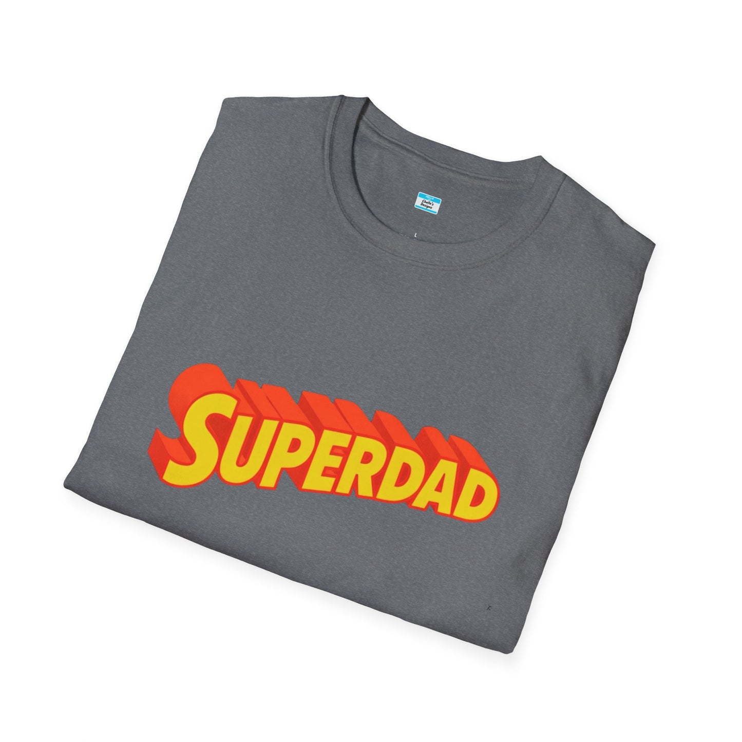 Superdad Graphic T-Shirt – Retro Comic Style Dad Tee, Fun Father’s Day Gift