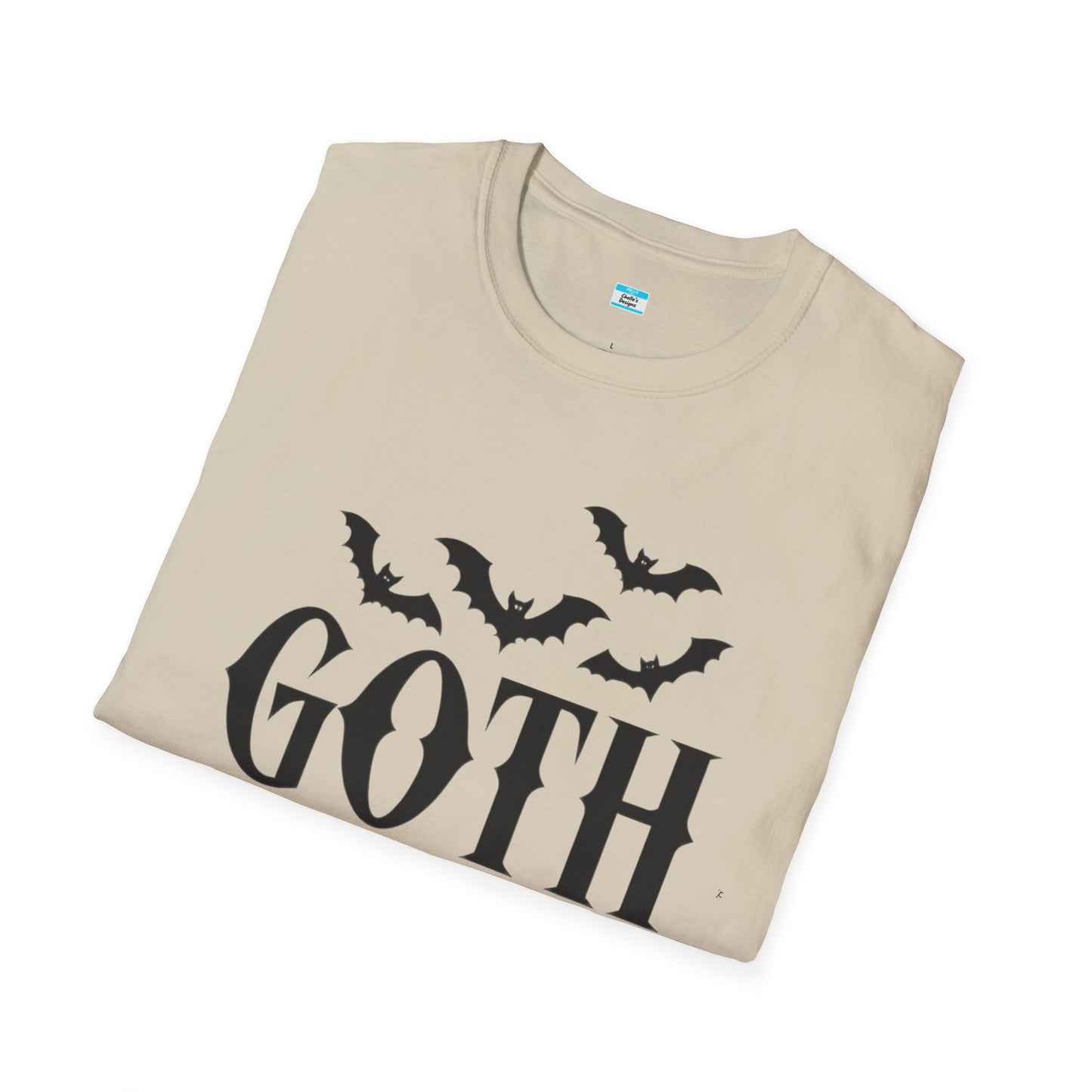 Goth Mama T-Shirt β Moon Phase & Bat Graphic Tee for Spooky Moms