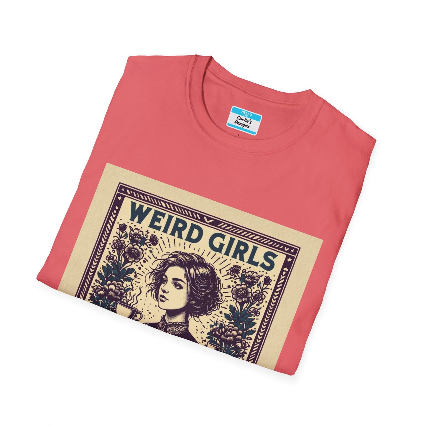 Weird Girls Club T-Shirt | Aesthetic Vintage Book Lover Graphic Tee for Women