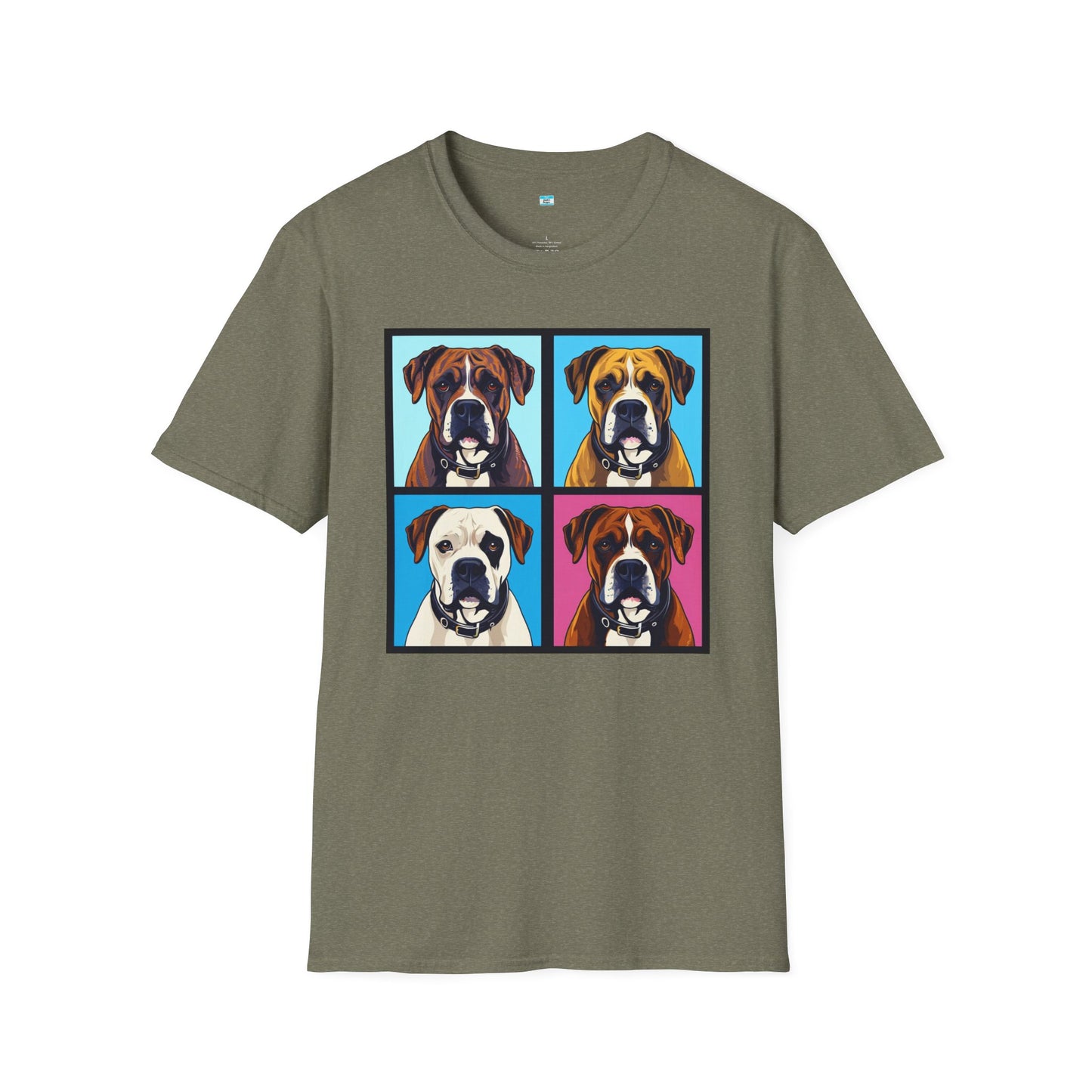 Pop Art Boxer Dog T-Shirt – Colorful Boxer Lover Graphic Tee