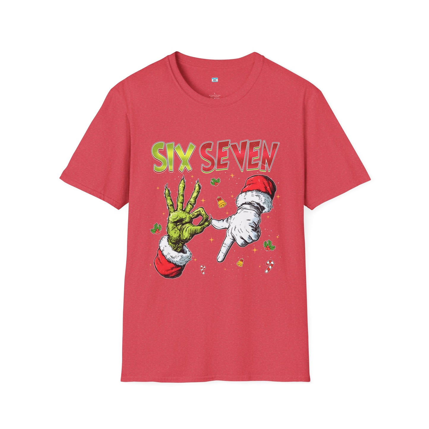 Funny Six Seven Christmas Shirt β Santa & Green Hand Holiday Humor Tee