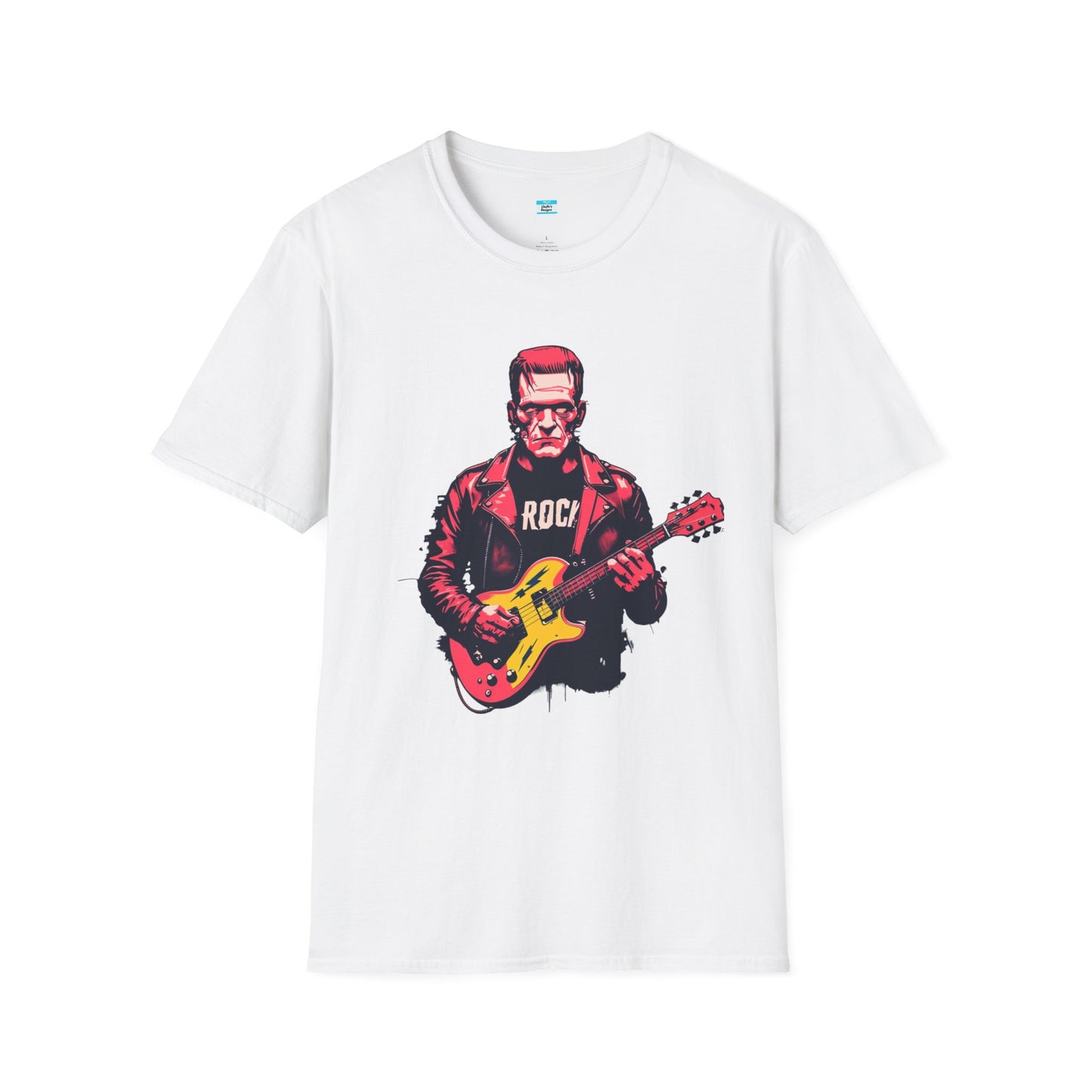 Frankenstein Rock Guitar T-Shirt – Horror Punk Monster Music Tee