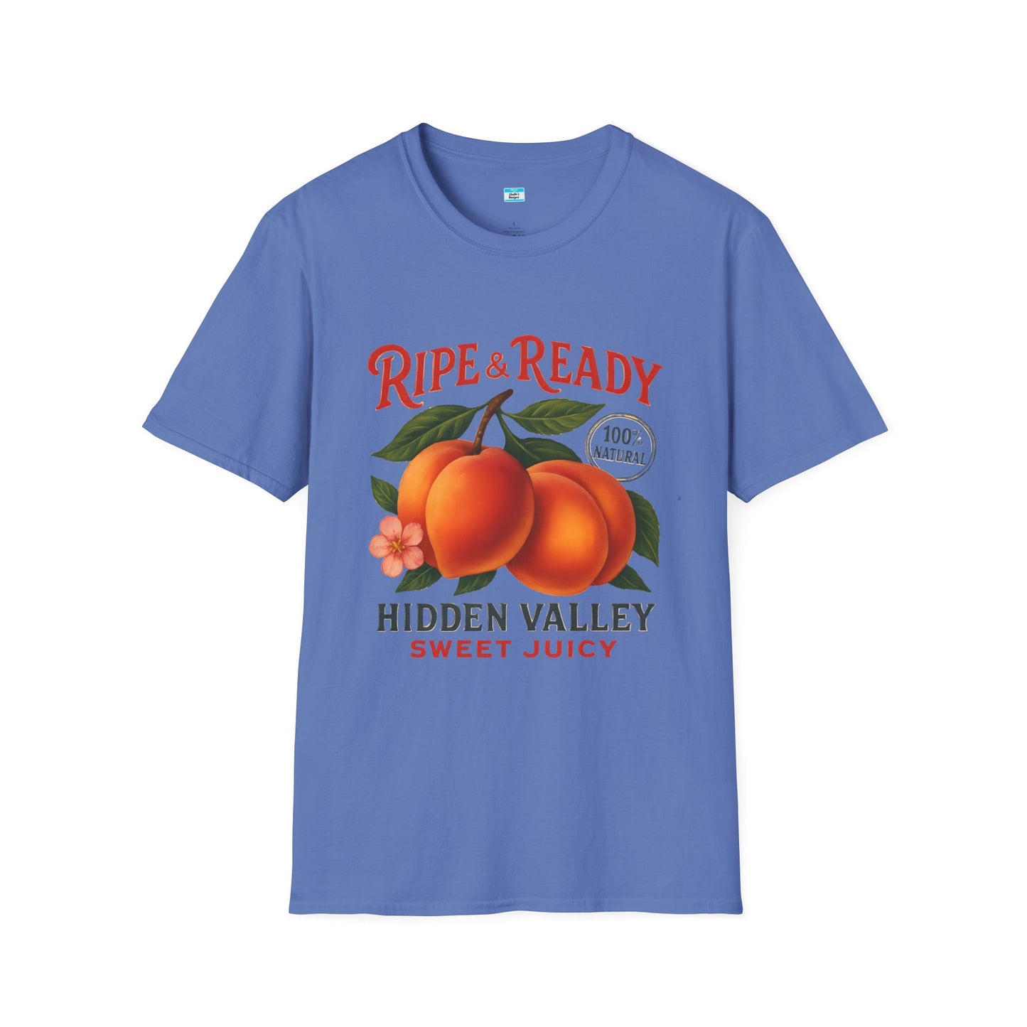 Ripe & Ready Peach T-Shirt β Hidden Valley Sweet Juicy Vintage Fruit Tee