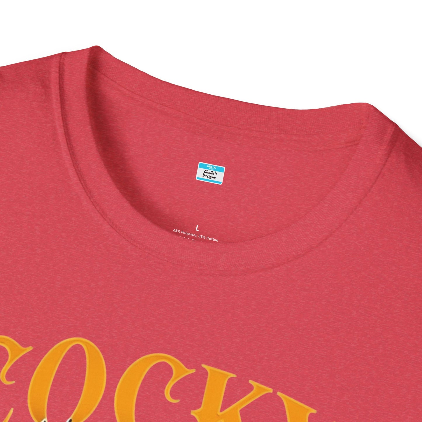 Cocky Rooster T-Shirt – Funny Farm Animal Graphic Tee, Bold Chicken Humor Shirt