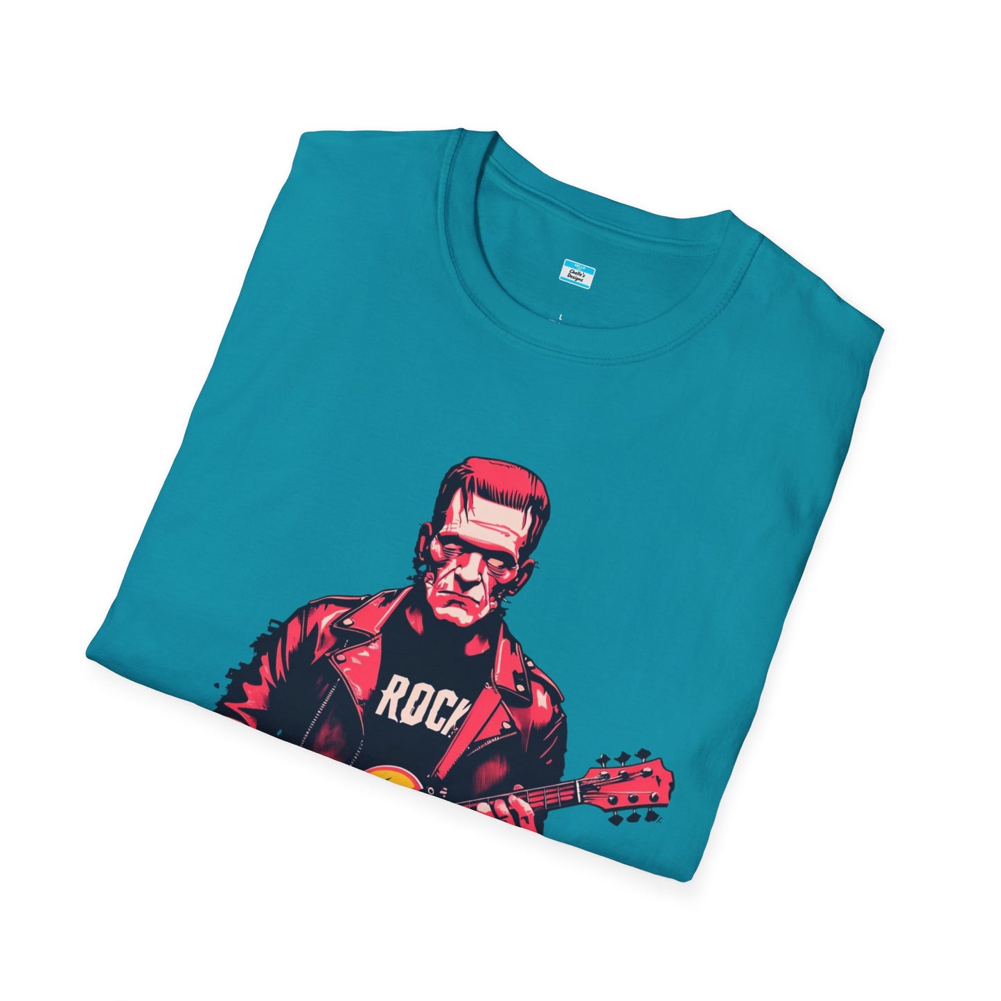 Frankenstein Rock Guitar T-Shirt – Horror Punk Monster Music Tee