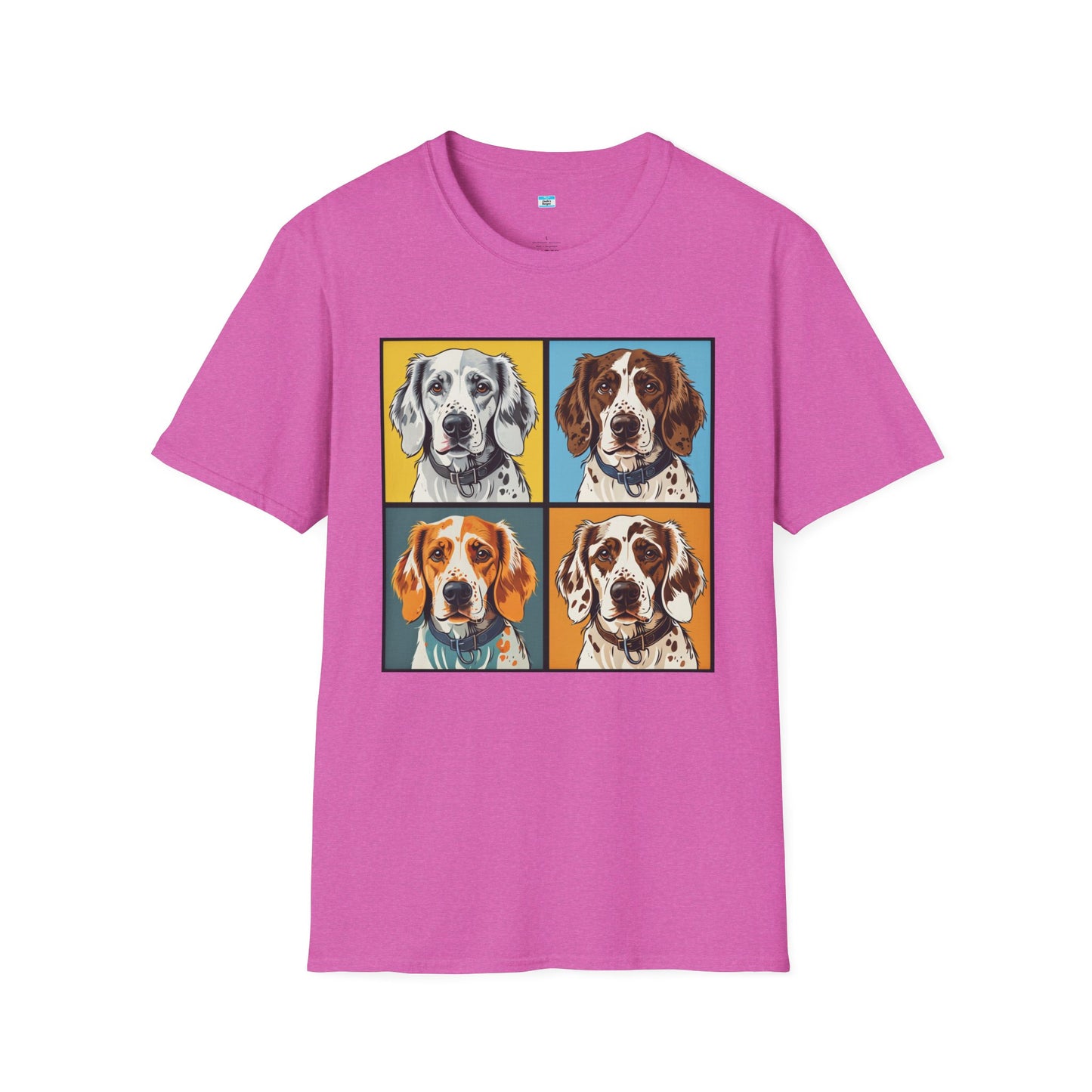 Pop Art English Setter T-Shirt β Colorful Dog Lover Graphic Tee