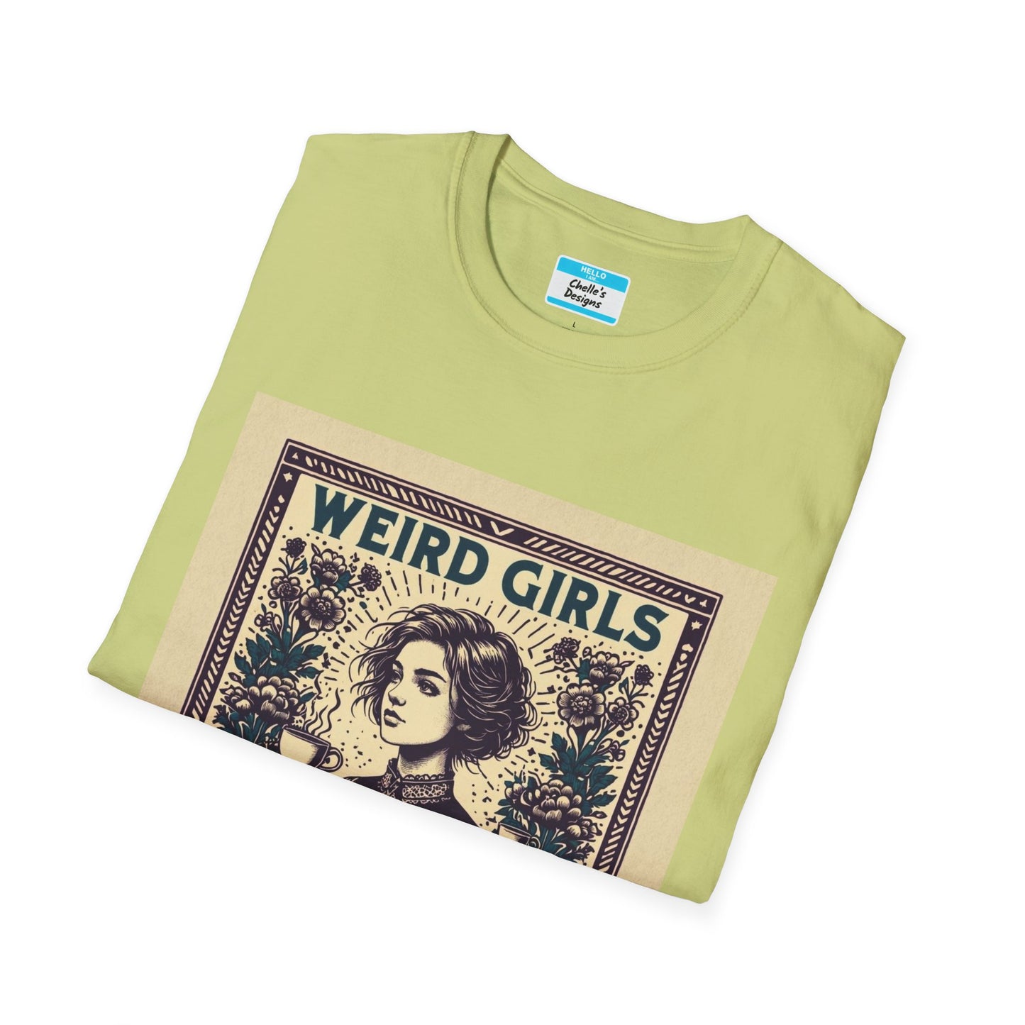 Weird Girls Club T-Shirt | Aesthetic Vintage Book Lover Graphic Tee for Women