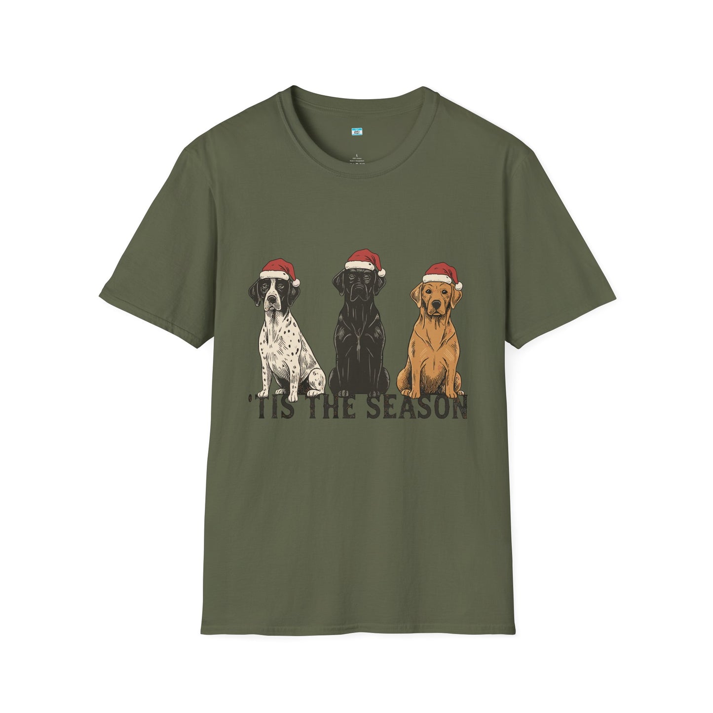’Tis The Season Dog Christmas Shirt – Cute Holiday Labrador Dog Lover Tee