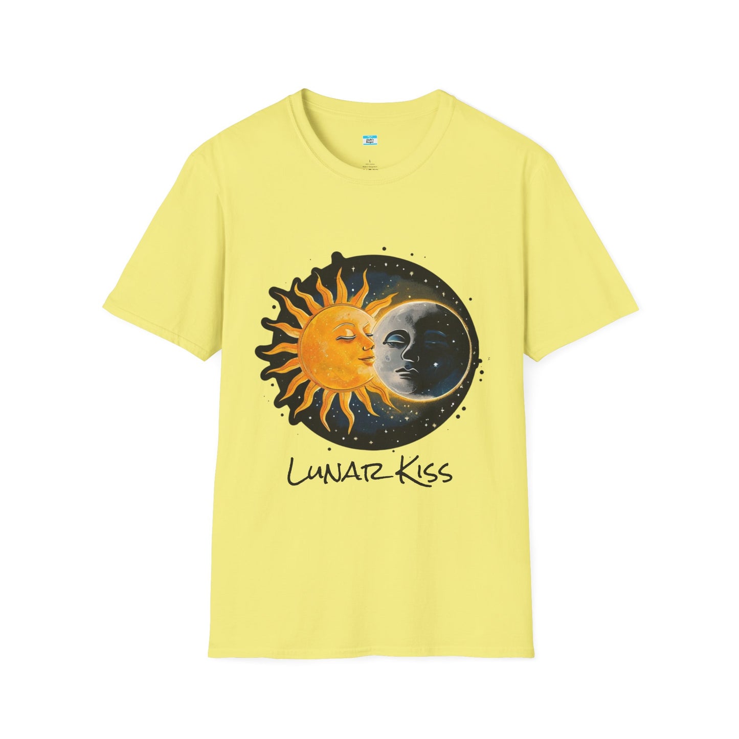 Lunar Kiss T-Shirt β Romantic Sun and Moon Celestial Graphic Tee