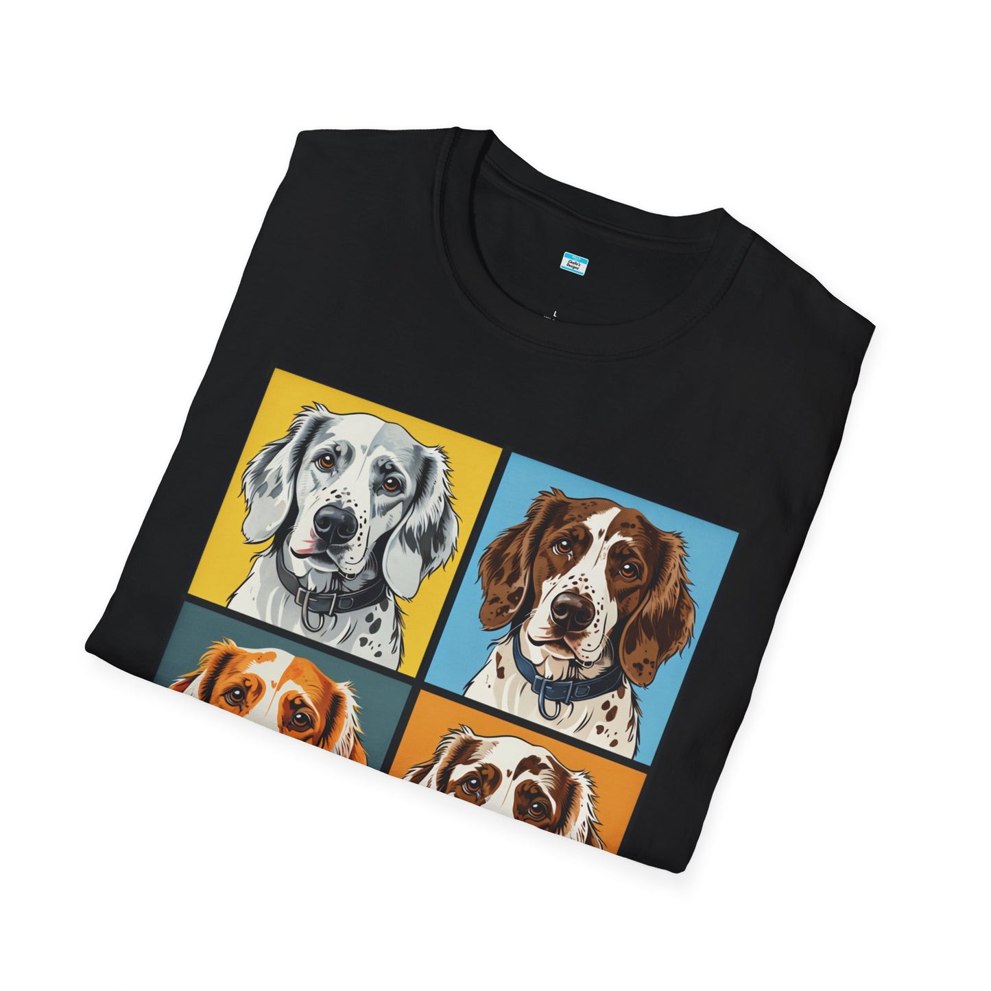 Pop Art English Setter T-Shirt β Colorful Dog Lover Graphic Tee