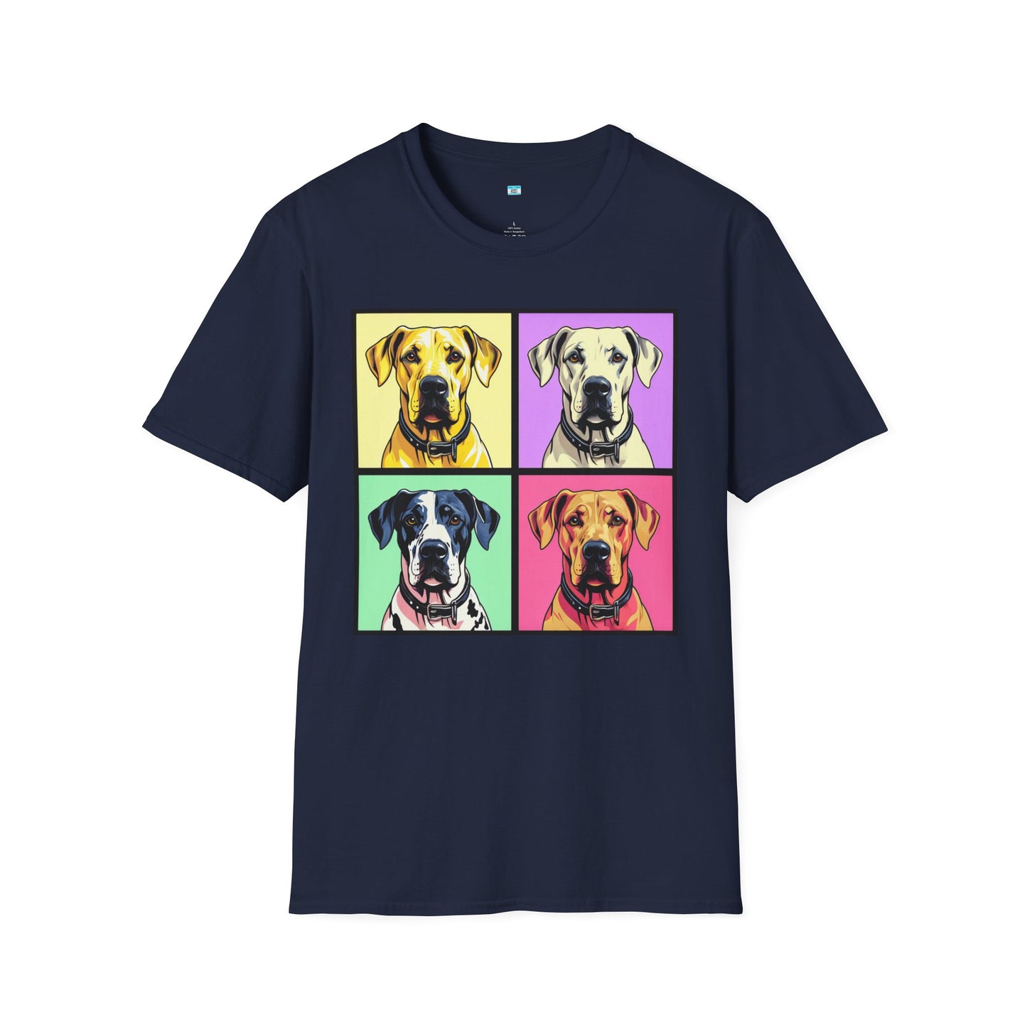 Pop Art Great Dane T-Shirt β Colorful Dog Lover Graphic Tee