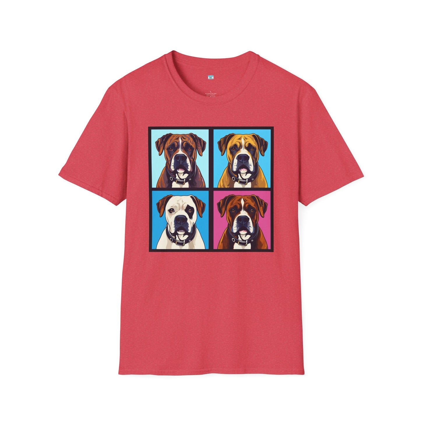 Pop Art Boxer Dog T-Shirt – Colorful Boxer Lover Graphic Tee