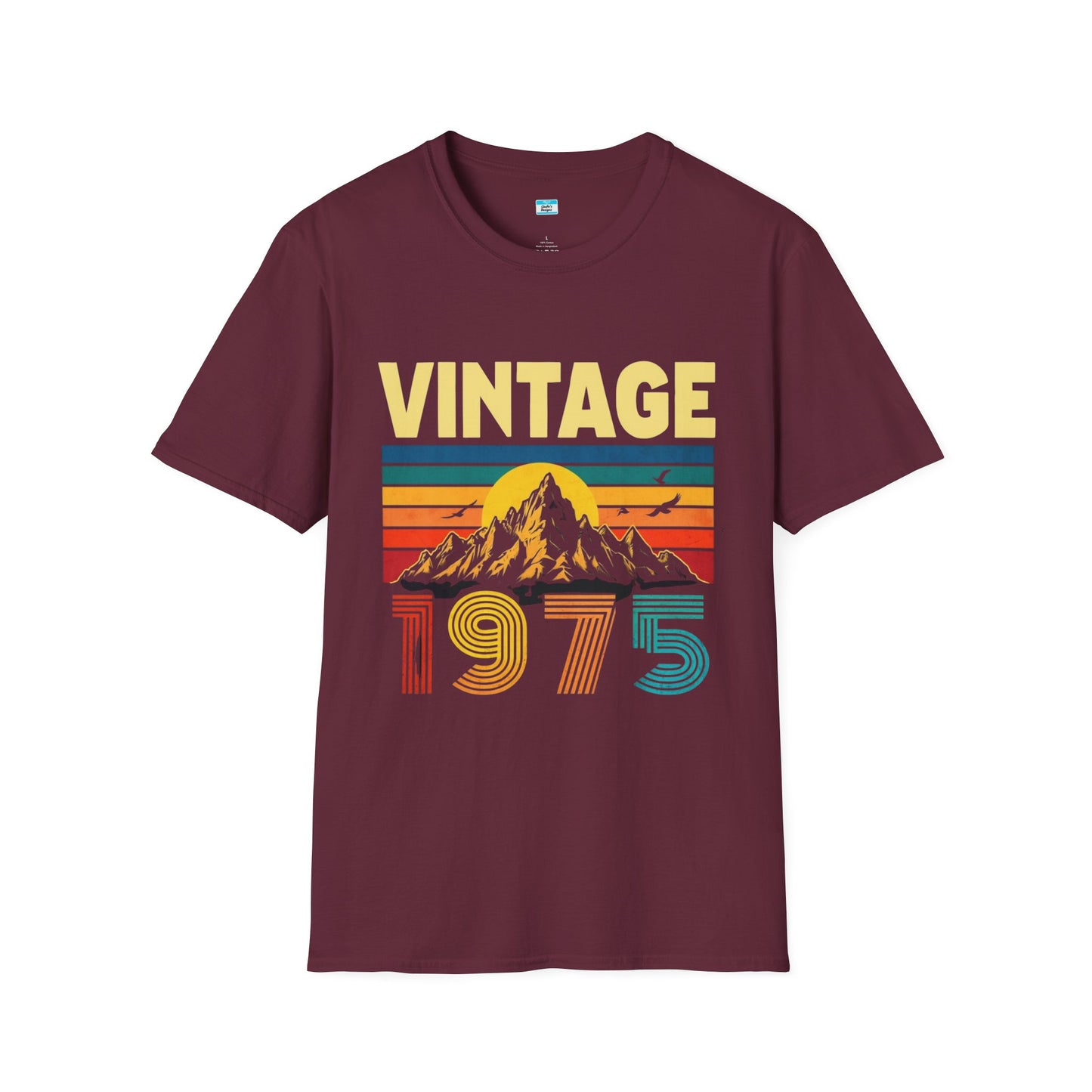 Vintage 1975 T-Shirt β Retro Sunset Mountain 70s Birthday Tee