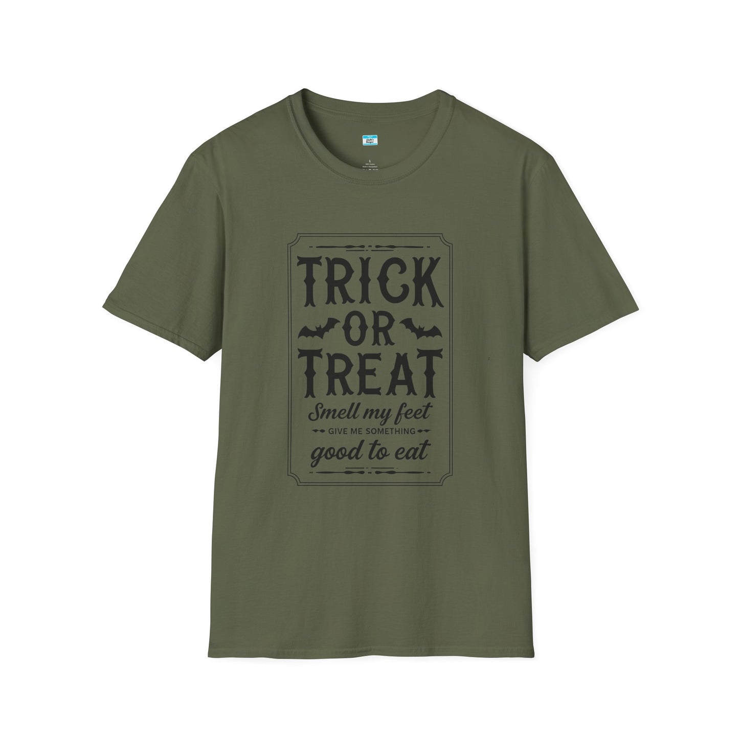 Funny Halloween “Trick or Treat Smell My Feet” T-Shirt – Spooky Season Graphic Tee