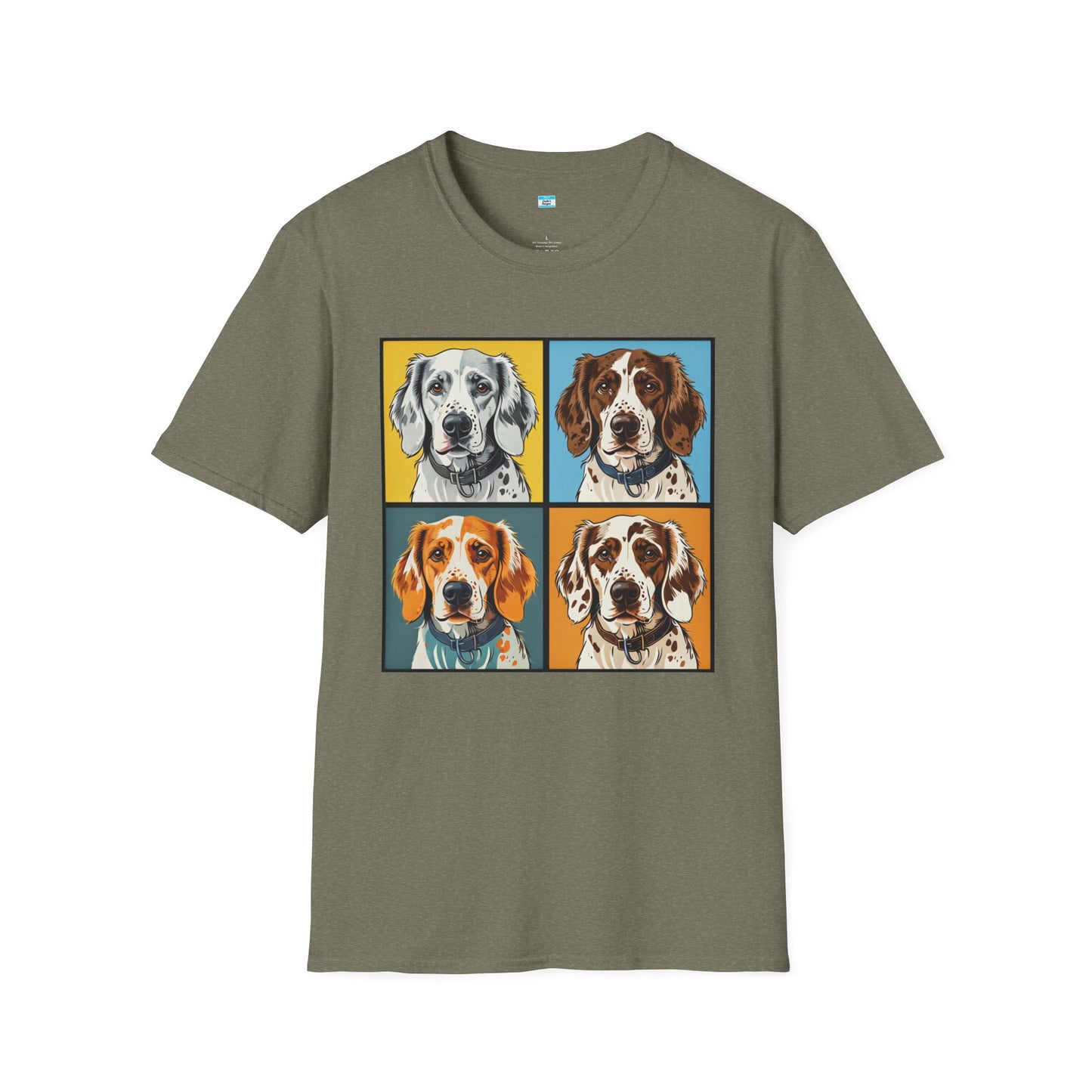 Pop Art English Setter T-Shirt β Colorful Dog Lover Graphic Tee