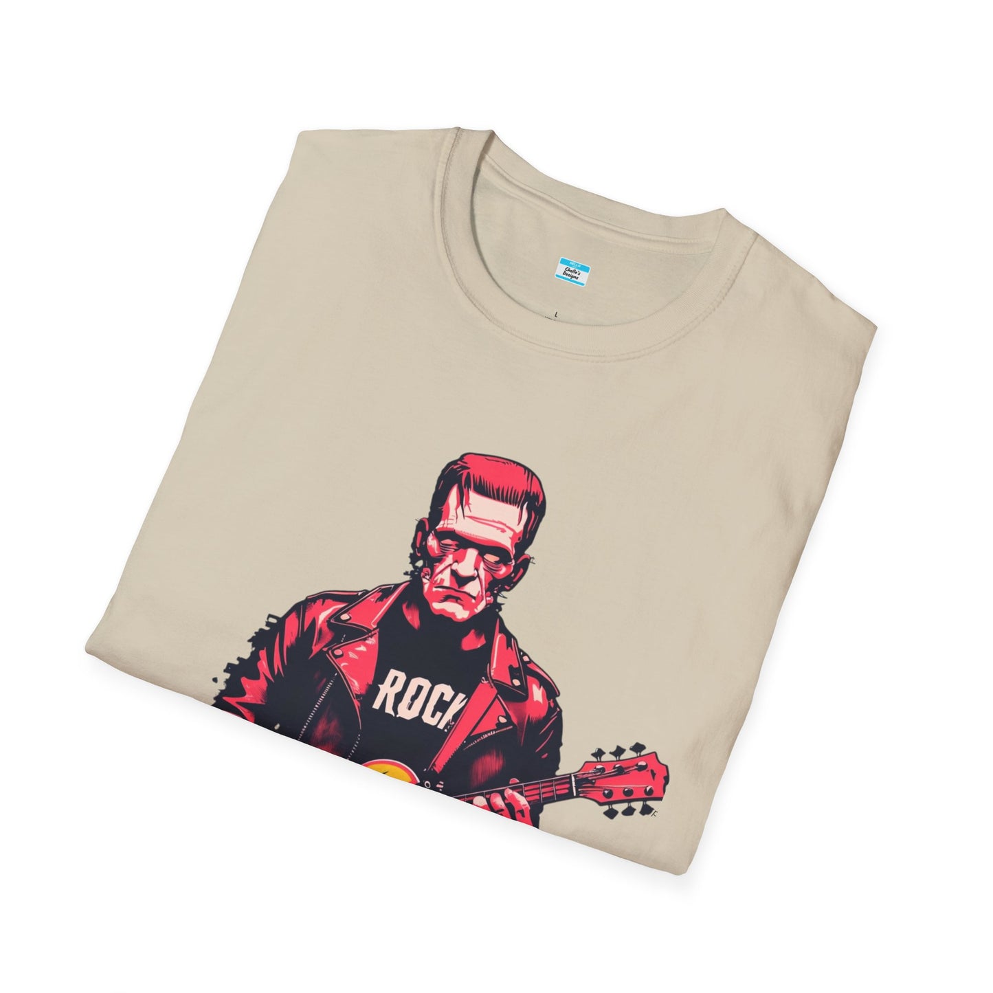 Frankenstein Rock Guitar T-Shirt – Horror Punk Monster Music Tee