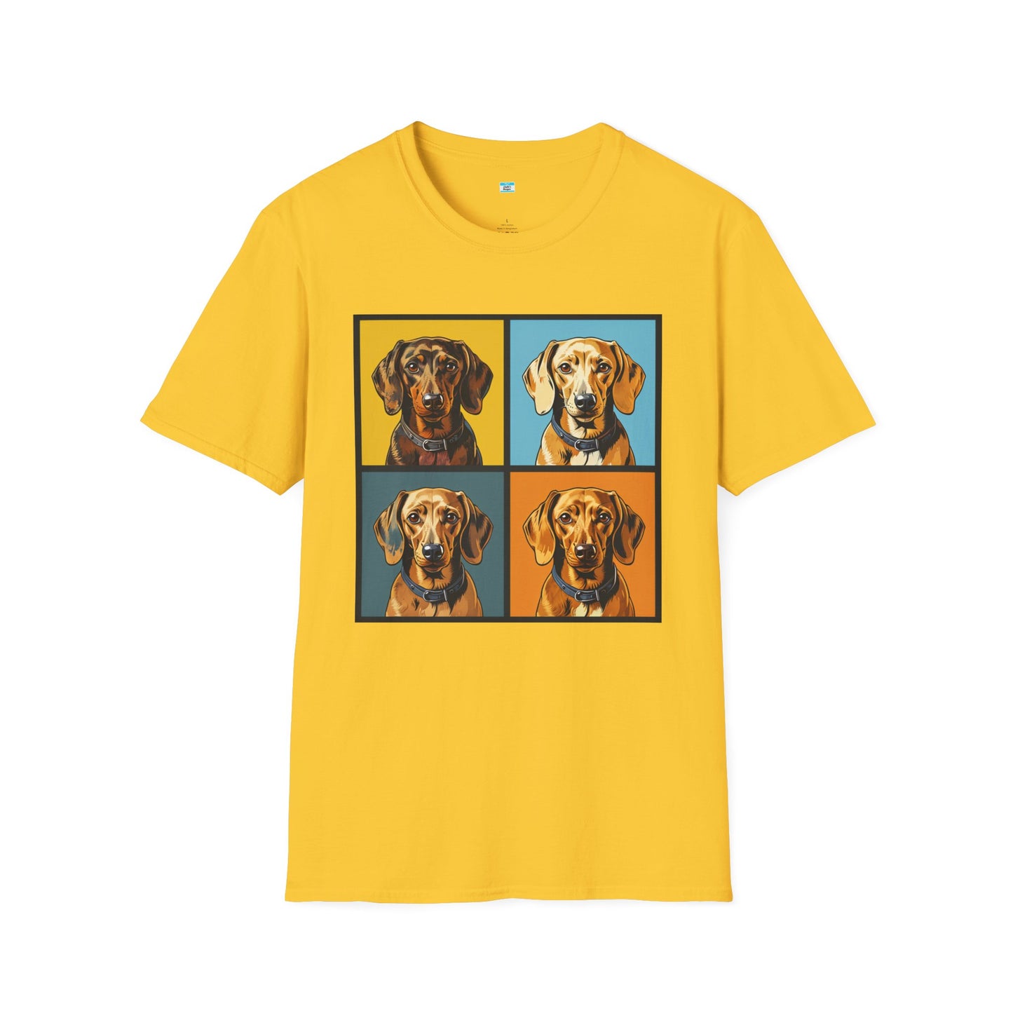 Pop Art Dachshund T-Shirt β Colorful Wiener Dog Lover Graphic Tee