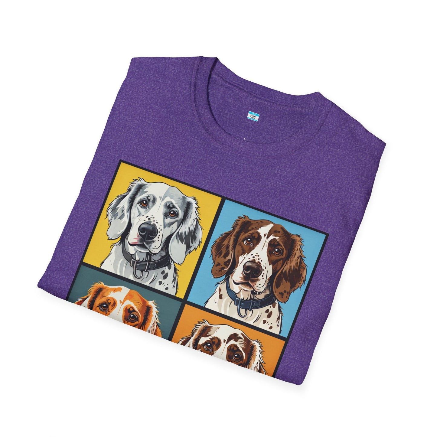Pop Art English Setter T-Shirt β Colorful Dog Lover Graphic Tee