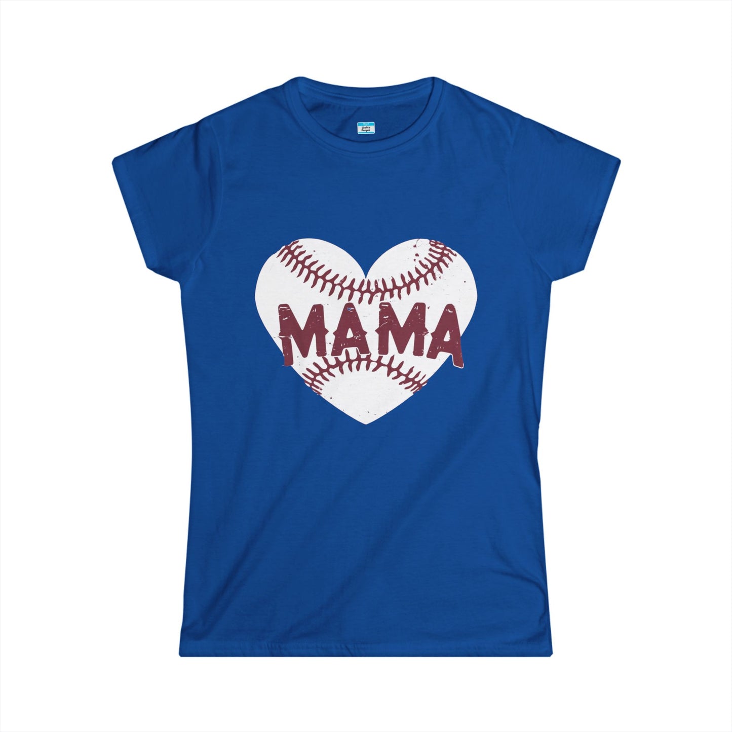 Baseball Mama T-Shirt β Heart Baseball Sports Mom Tee