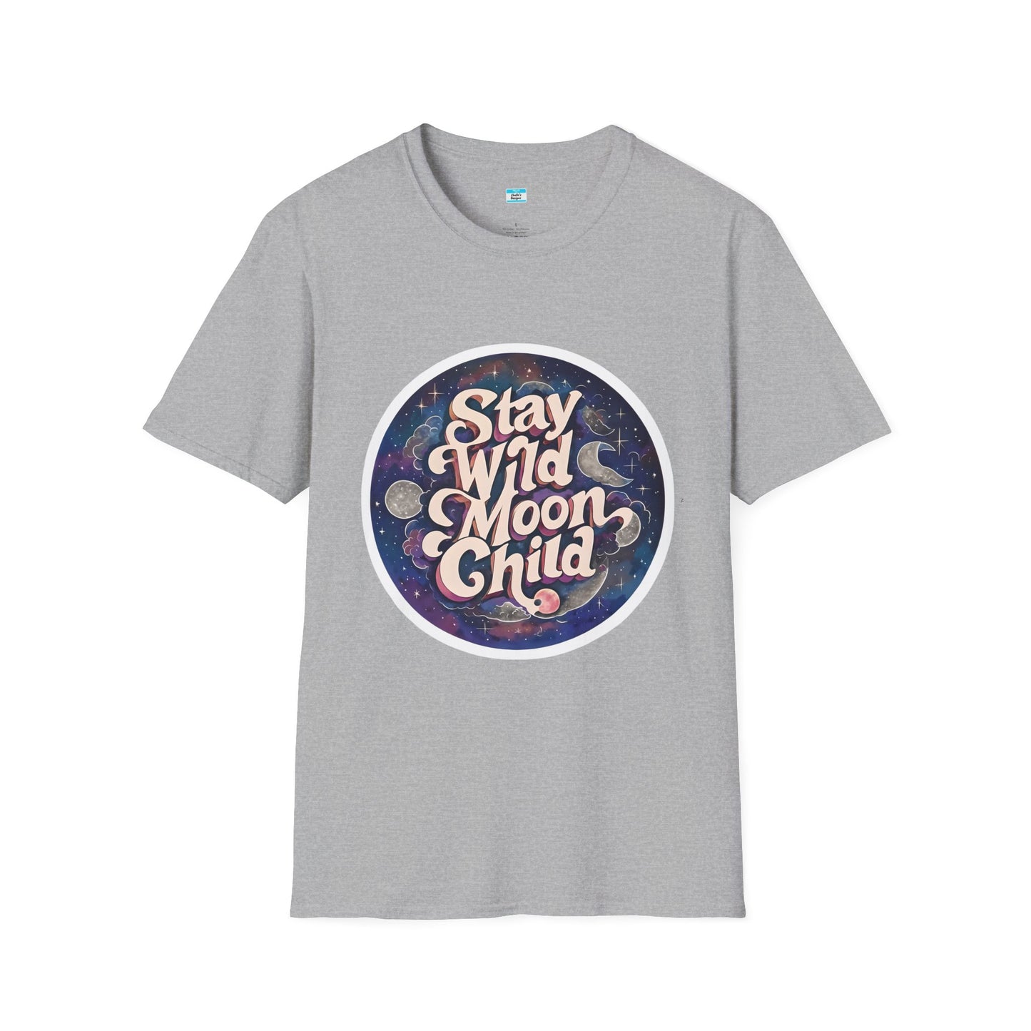Stay Wild Moon Child T-Shirt β Boho Retro Celestial Graphic Tee