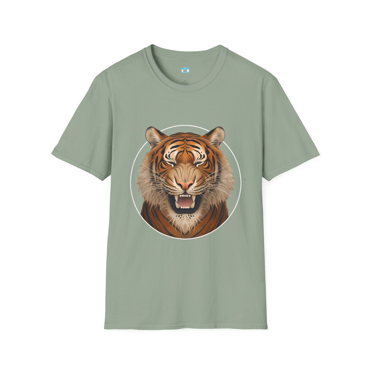 Roaring Tiger Face Graphic T-Shirt – Bold Wild Jungle Animal Tee for Men & Women
