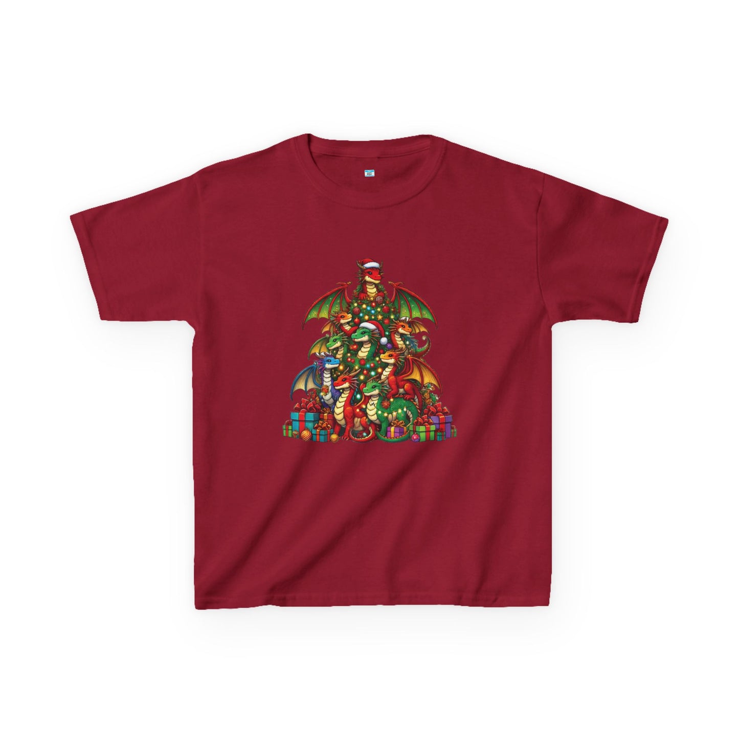 Christmas Dragon Tree Shirt β Fun Fantasy Holiday Tee for Kids
