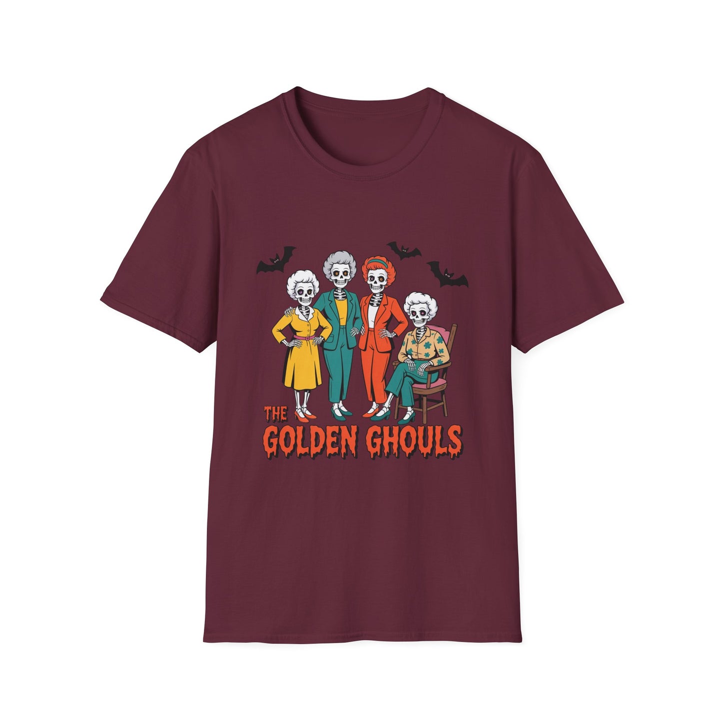Golden Ghouls Halloween Parody T-Shirt β Funny Skeleton Golden Girls Tee