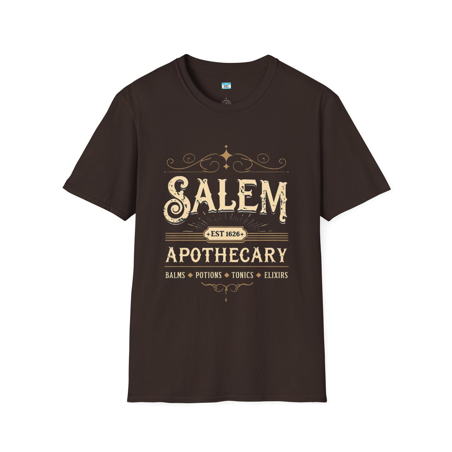 Salem Apothecary T-Shirt β Vintage Witchy Halloween Tee | Potions, Elixirs & Magic Design