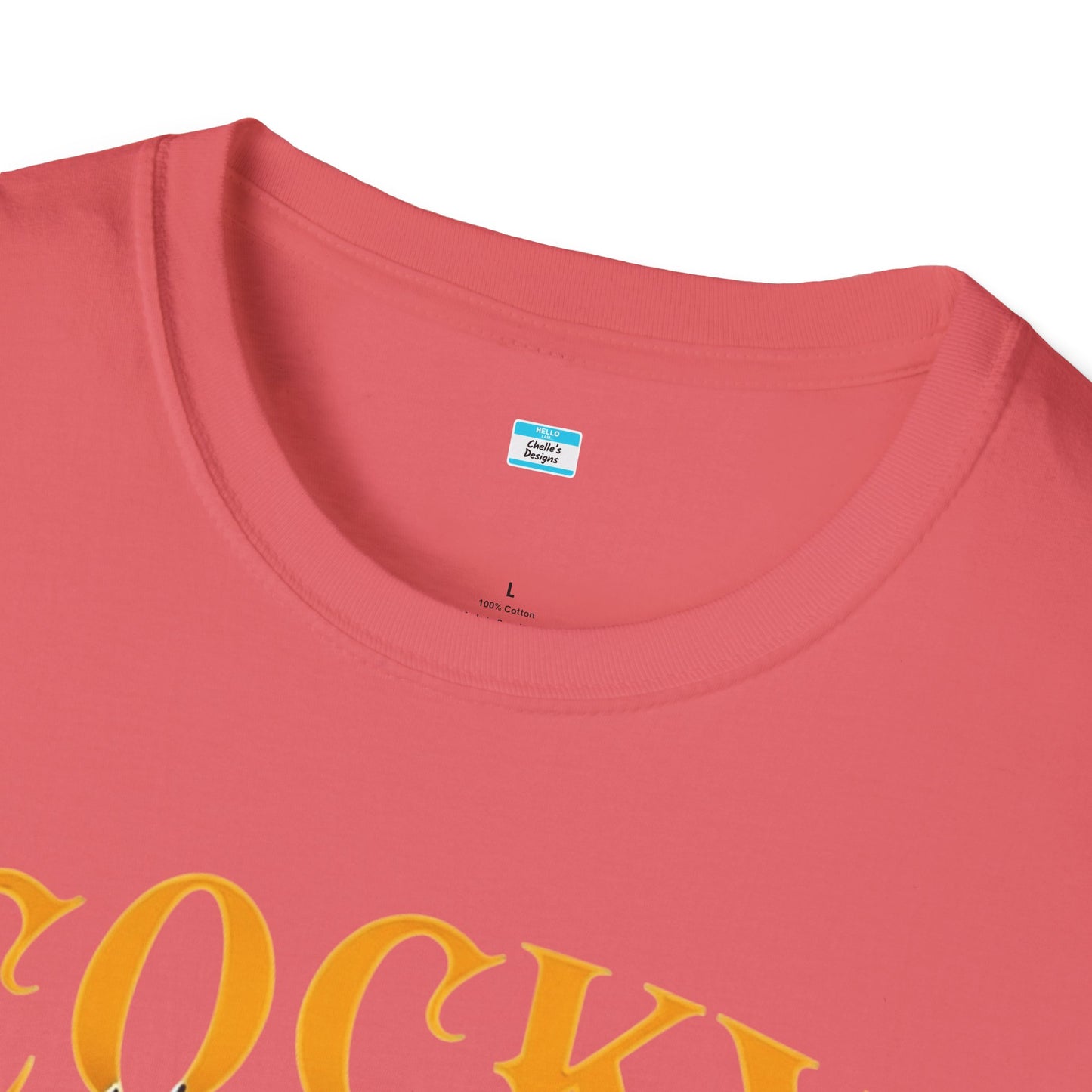 Cocky Rooster T-Shirt – Funny Farm Animal Graphic Tee, Bold Chicken Humor Shirt
