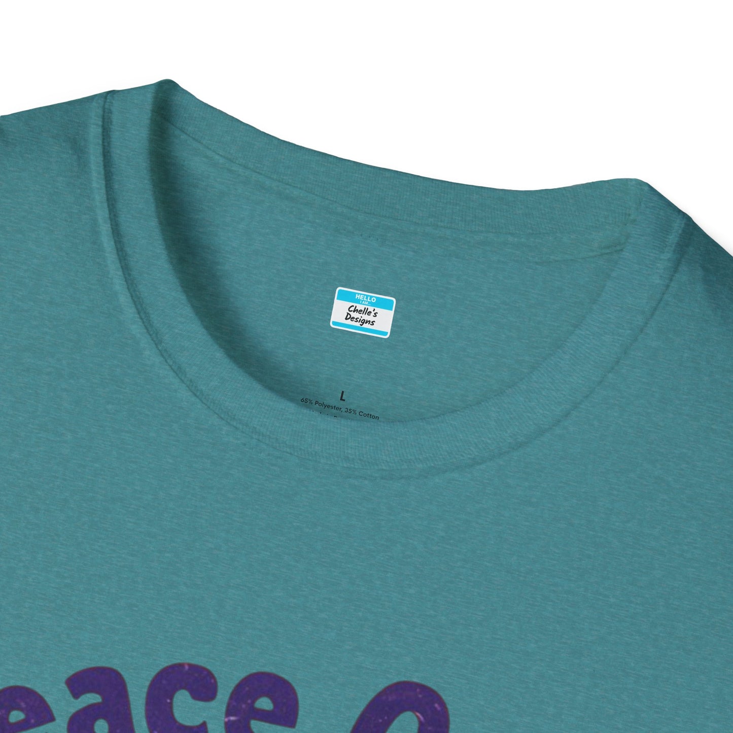 Peace Out! T-Shirt – Psychedelic Sun & Peace Sign Retro Rock Tee