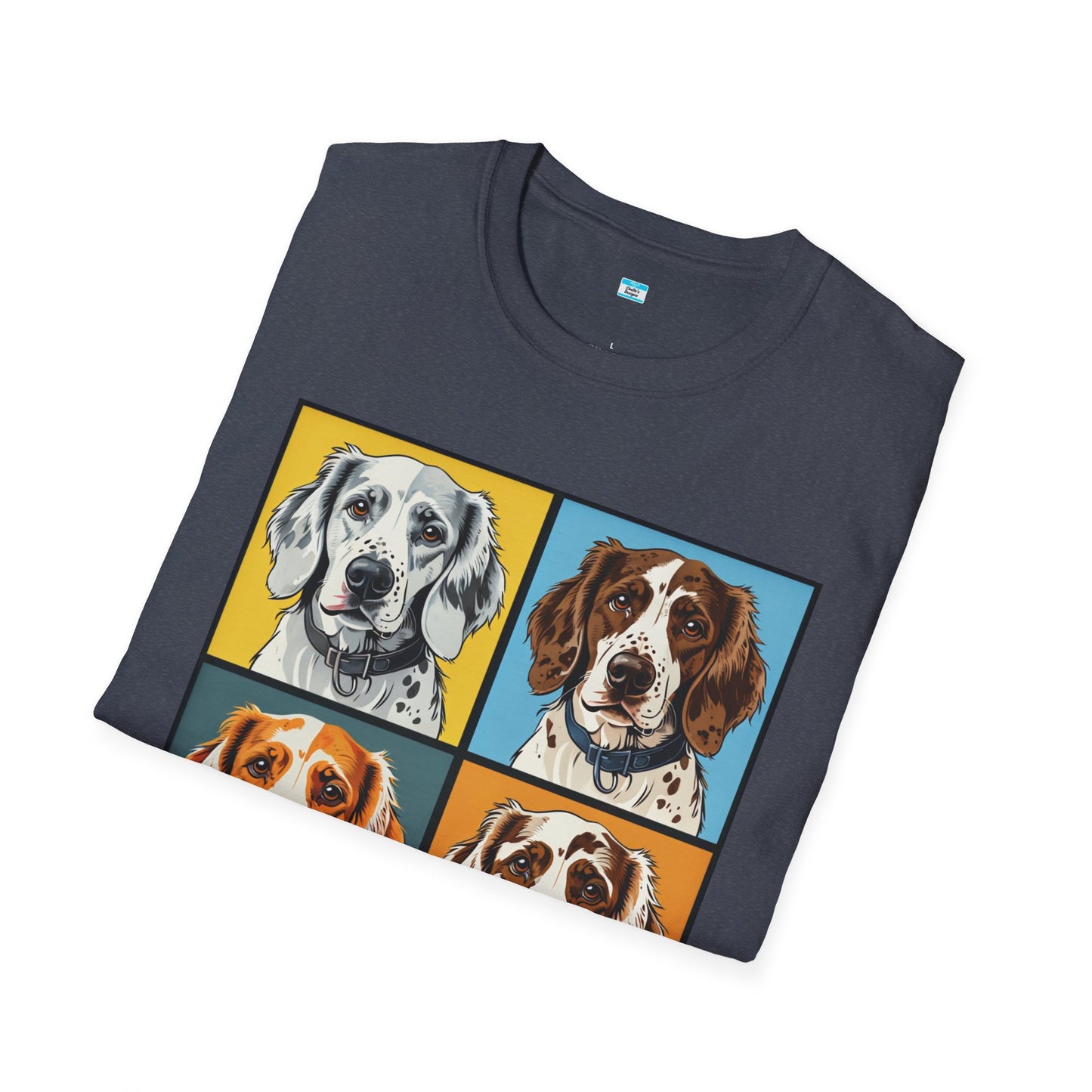 Pop Art English Setter T-Shirt β Colorful Dog Lover Graphic Tee